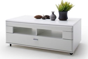 MCA furniture Couchtisch Couchtisch Amora, auf Rollen, 115x70, weiß matt (No-Set)