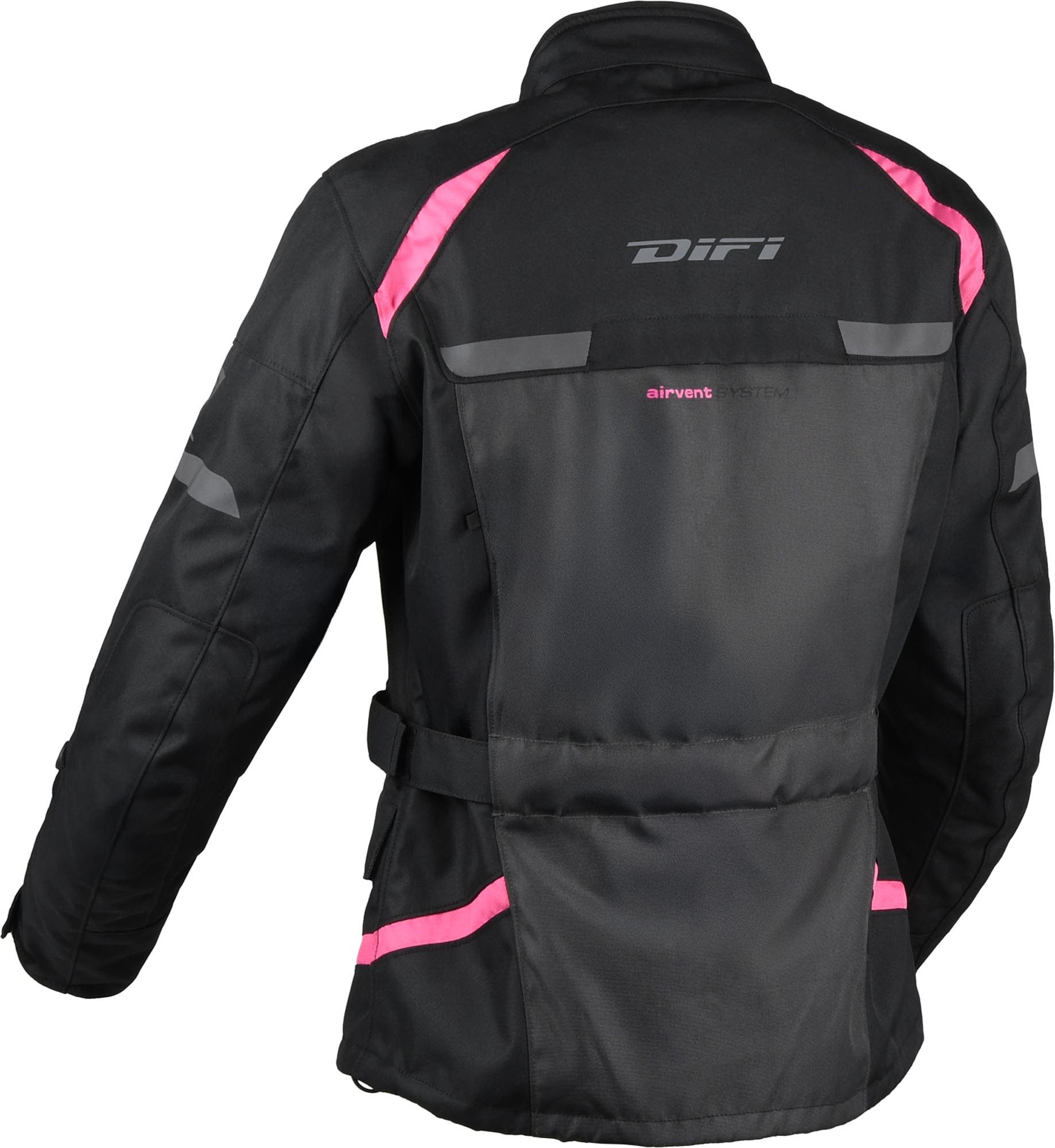 DIFI Motorradjacke Horizon Aerotex wasserdichte Damen Motorrad Textiljacke Rückenprotektor vorbereitet,Verbindungsreißverschluss,Ellenbogenp