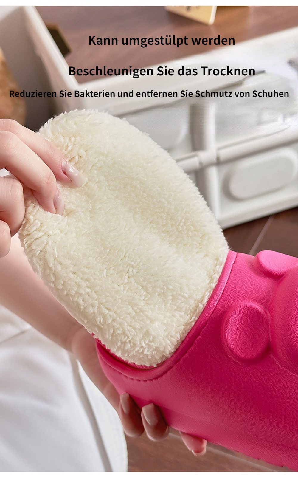 Blusmart Winterwarme Baumwollhausschuhe Hüttenschuhe (unisex, Hausschuhe aus weicher Baumwolle mit dicken Sohlen) Atmungsaktiv, warm und wasserdicht für den Heimgebrauch