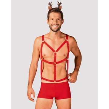 Obsessive Kostüm Herren Weihnachtskostüm Harness Set Mr Reindy Christmas Xmas-Outfit