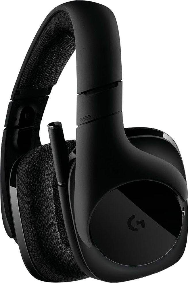 Logitech G G533 WIRELESS Gaming-Headset (Mikrofon abnehmbar, Rauschunterdrückung, WLAN (WiFi)