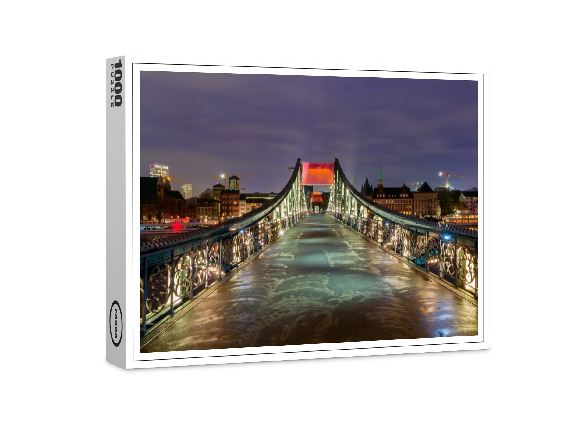 raxxa Puzzle PremiumPuzzle "Frankfurt am Main. Fußgängerbrücke", FSC®, 1000 Puzzleteile