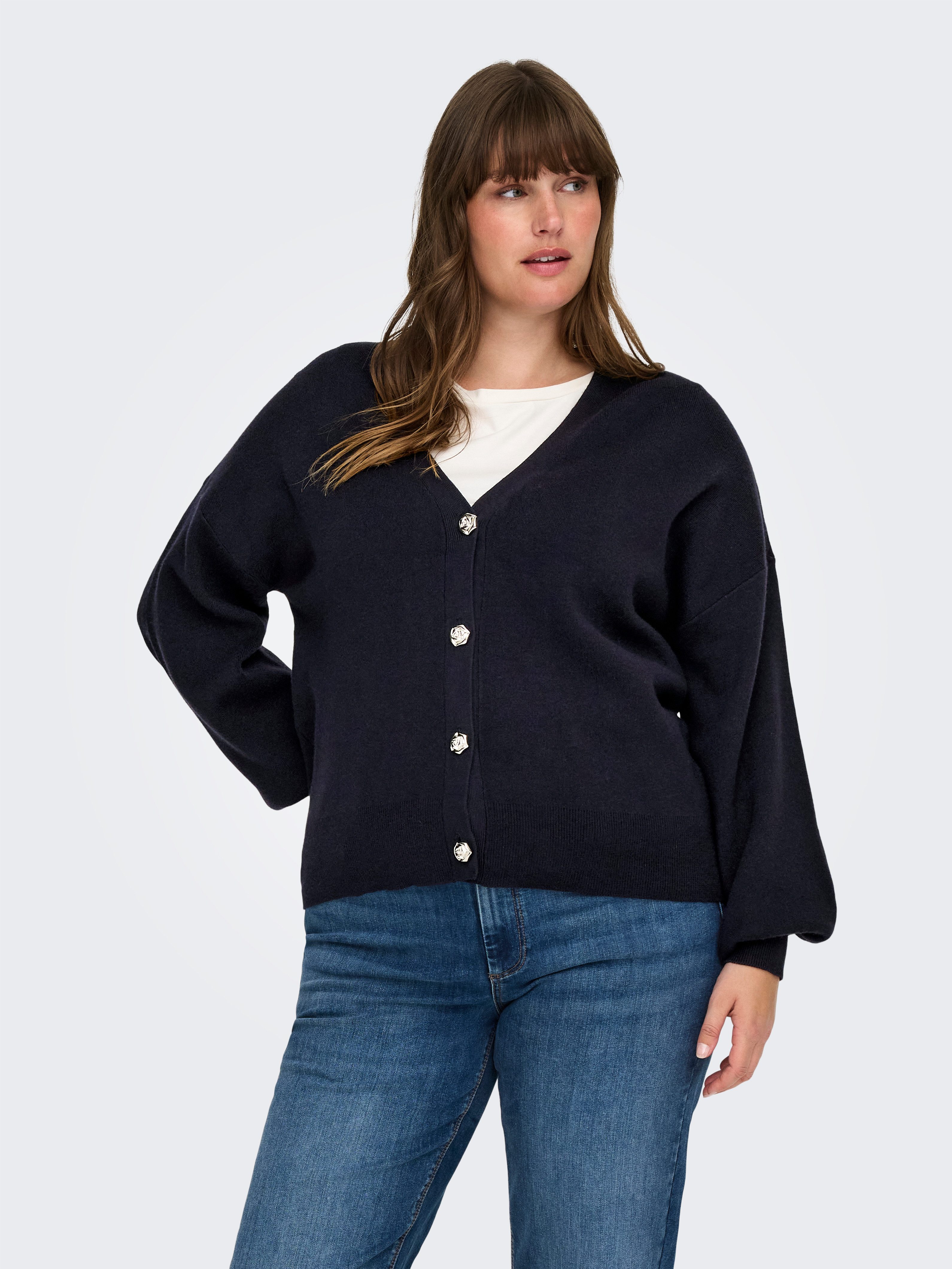 ONLY CARMAKOMA Strickjacke CARIBI LS CARDIGAN KNT