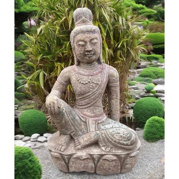Asien LifeStyle Buddhafigur Buddha Figur Stein Guanyin Skulptur - 45cm groß