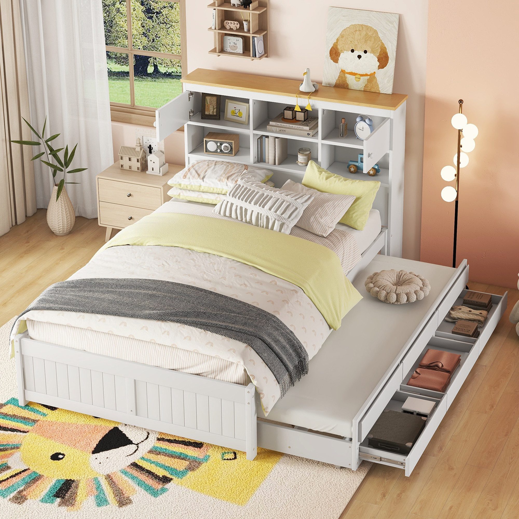 Flieks Massivholzbett, Kinderbett Doppelbett 140x200cm mit günstig online kaufen