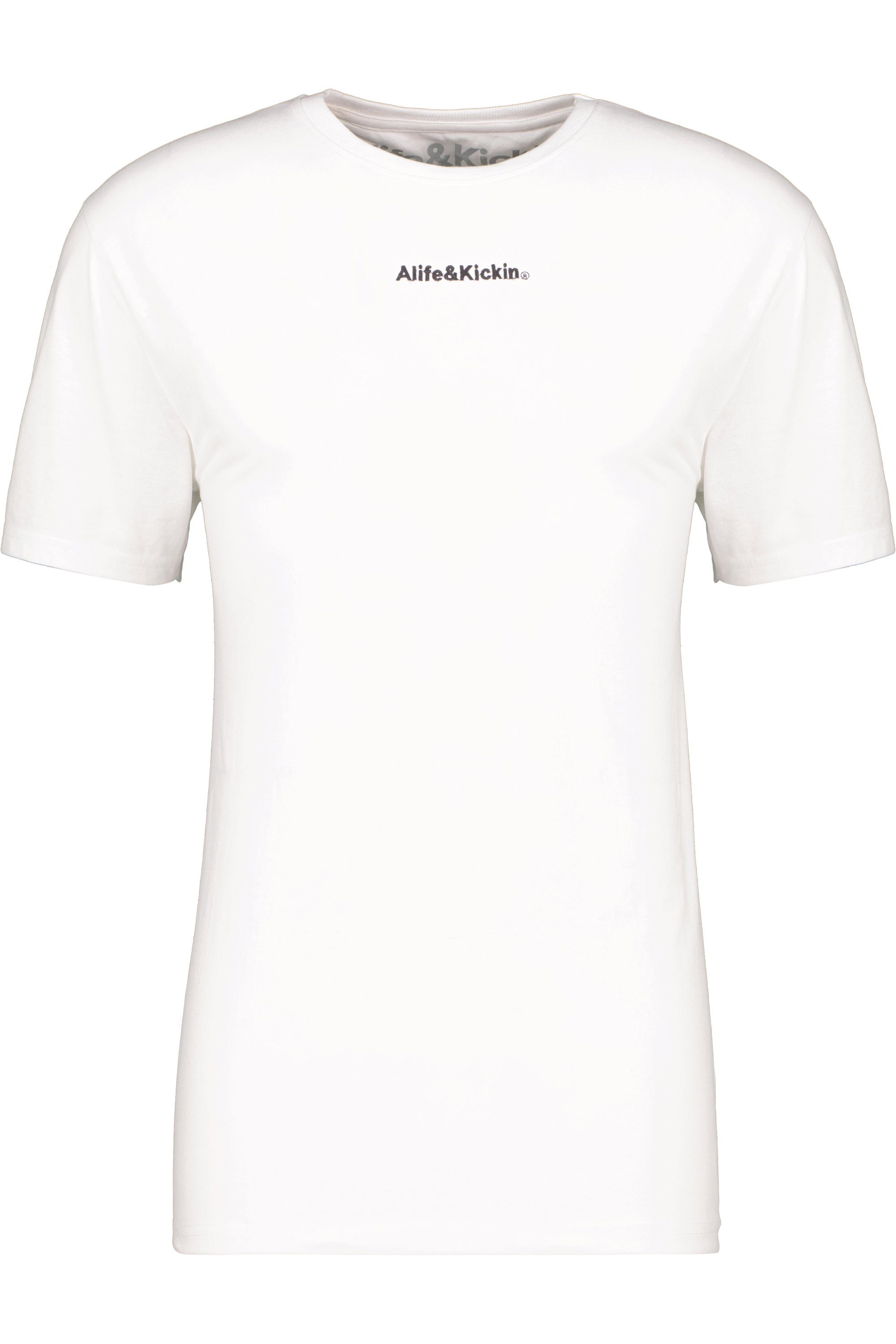 Kickin & E Alife Herren Shirt Rundhalsshirt white Shirt Kurzarmshirt, AlfieAK