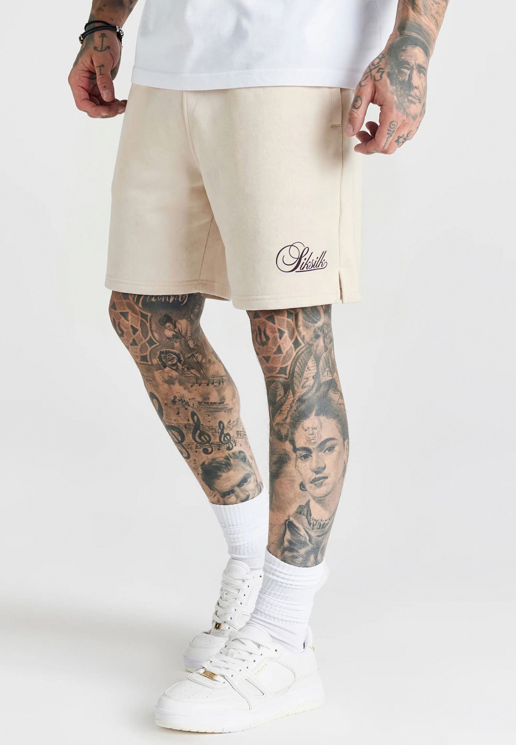 Siksilk Shorts SikSilk Herren Ecru Essentials Shorts
