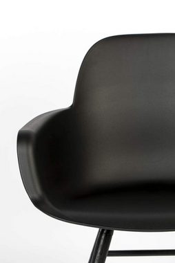 Zuiver Esszimmerstuhl Esszimmerstuhl ALBERT KUIP ALL BLACK - Design Armlehnstuhl von ZUIVER