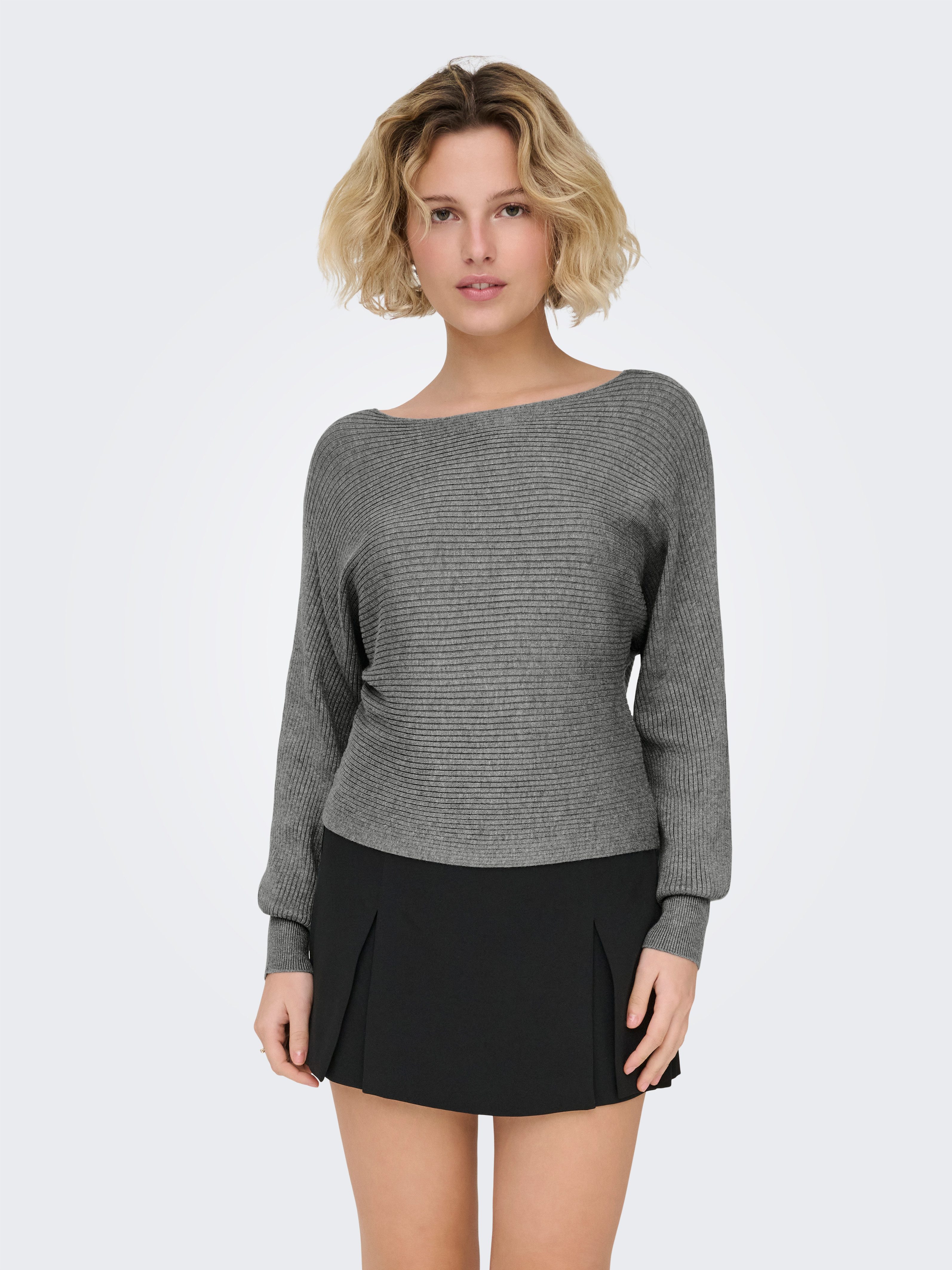 ONLY Strickpullover ONLADALINE L/S SHORT PULLO KNT NOOS Viskosemischung, regular fit