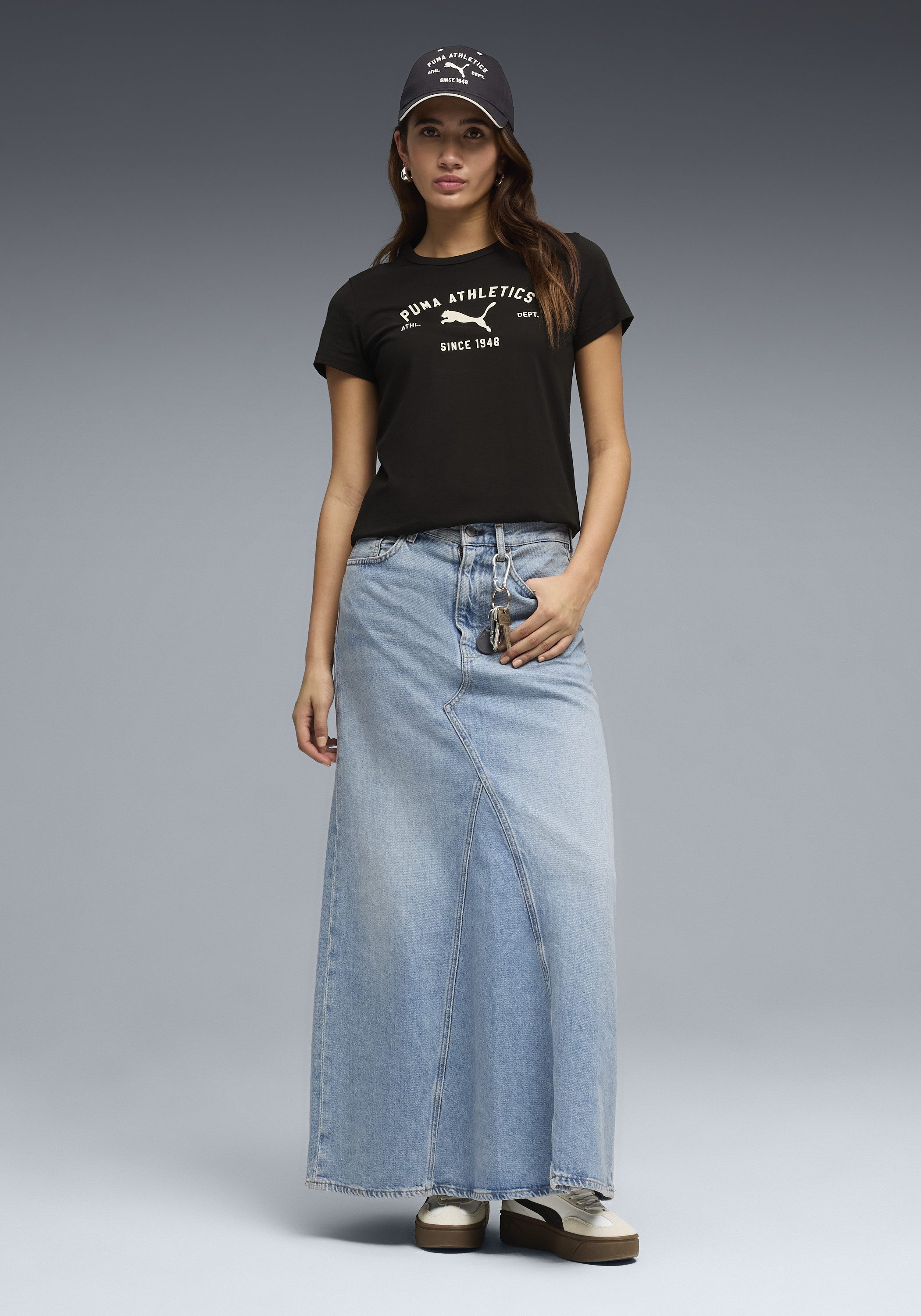 PUMA T-Shirt CLASS GRAPHIC TEE Regular Fit, Kurzarm, Rundhalsausschnitt