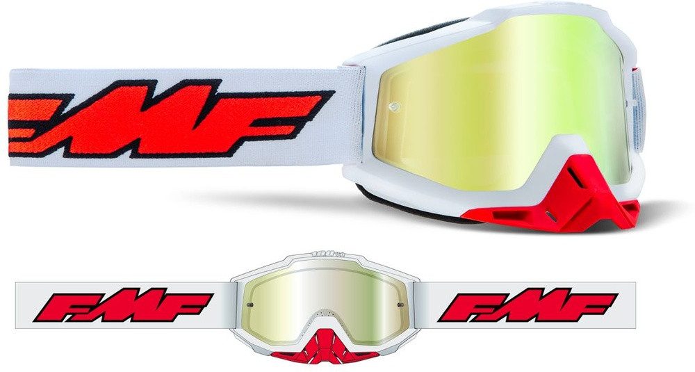 FMF Arbeitsschutzbrille Goggles Powerbomb Rocket (Mirror Gold)