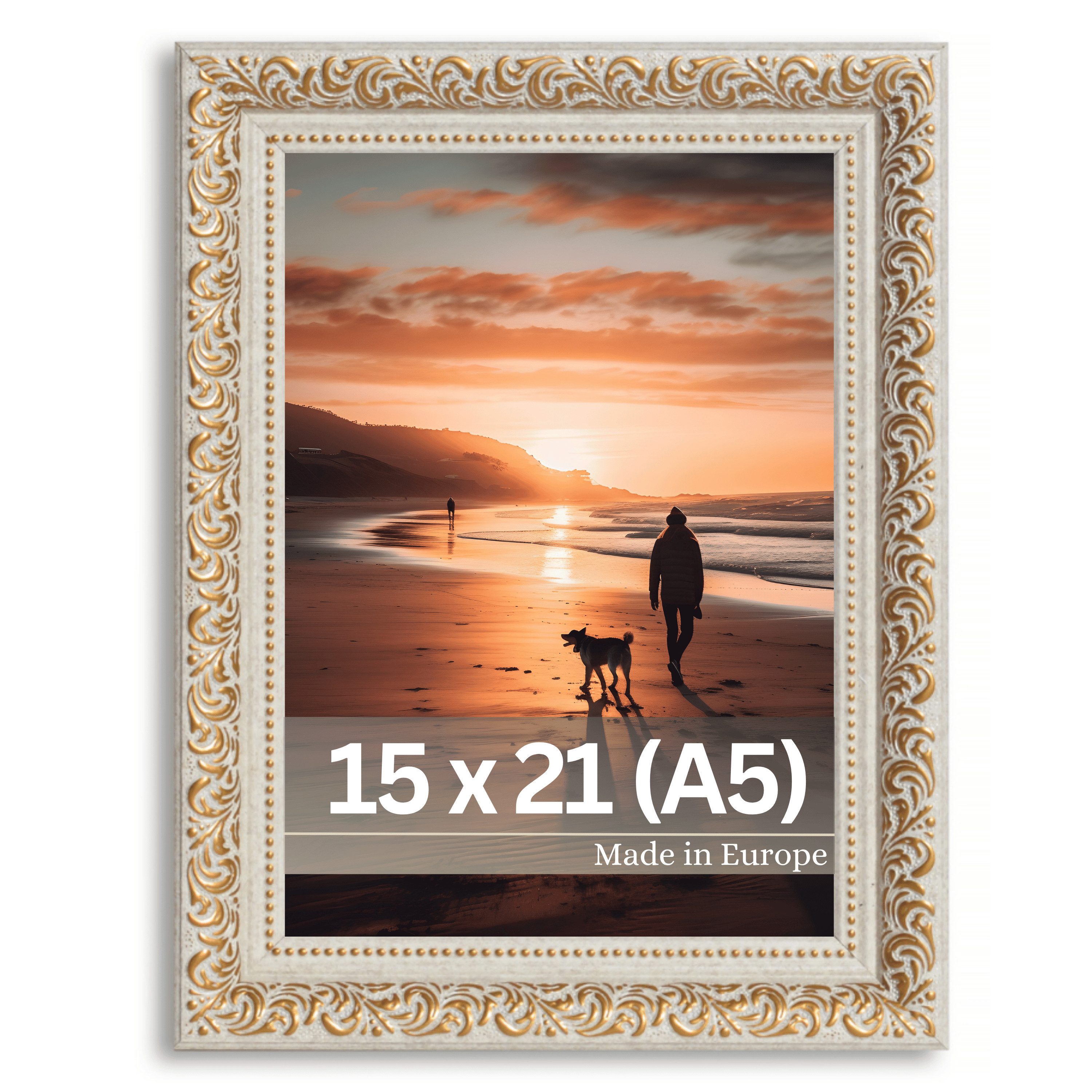 Victor (Zenith) Bilderrahmen Rubens, Bilderrahmen 15x20 cm Beige Gold A5, B günstig online kaufen