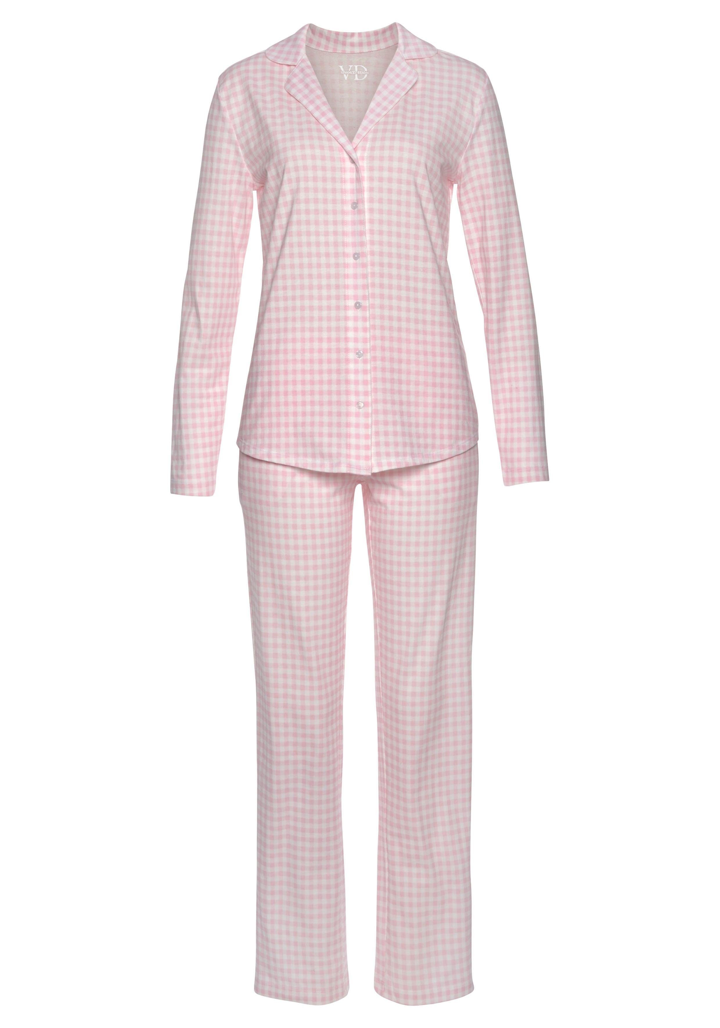 Vivance Dreams Pyjama (2 tlg) mit feinem Karo-Muster. € 39,99