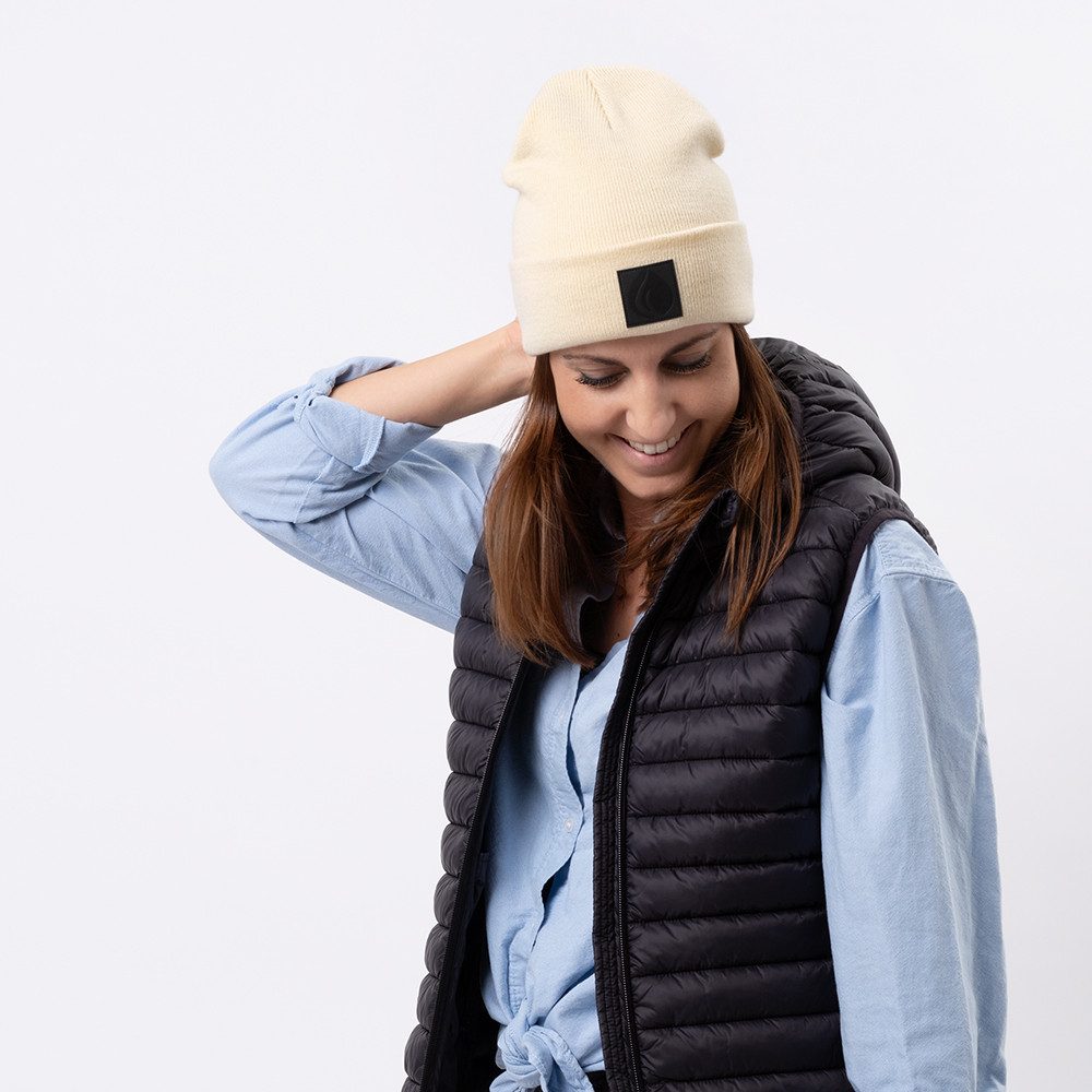 OCCULTO Beanie Leatherpatch Winter Mütze Beanie (Black Label)