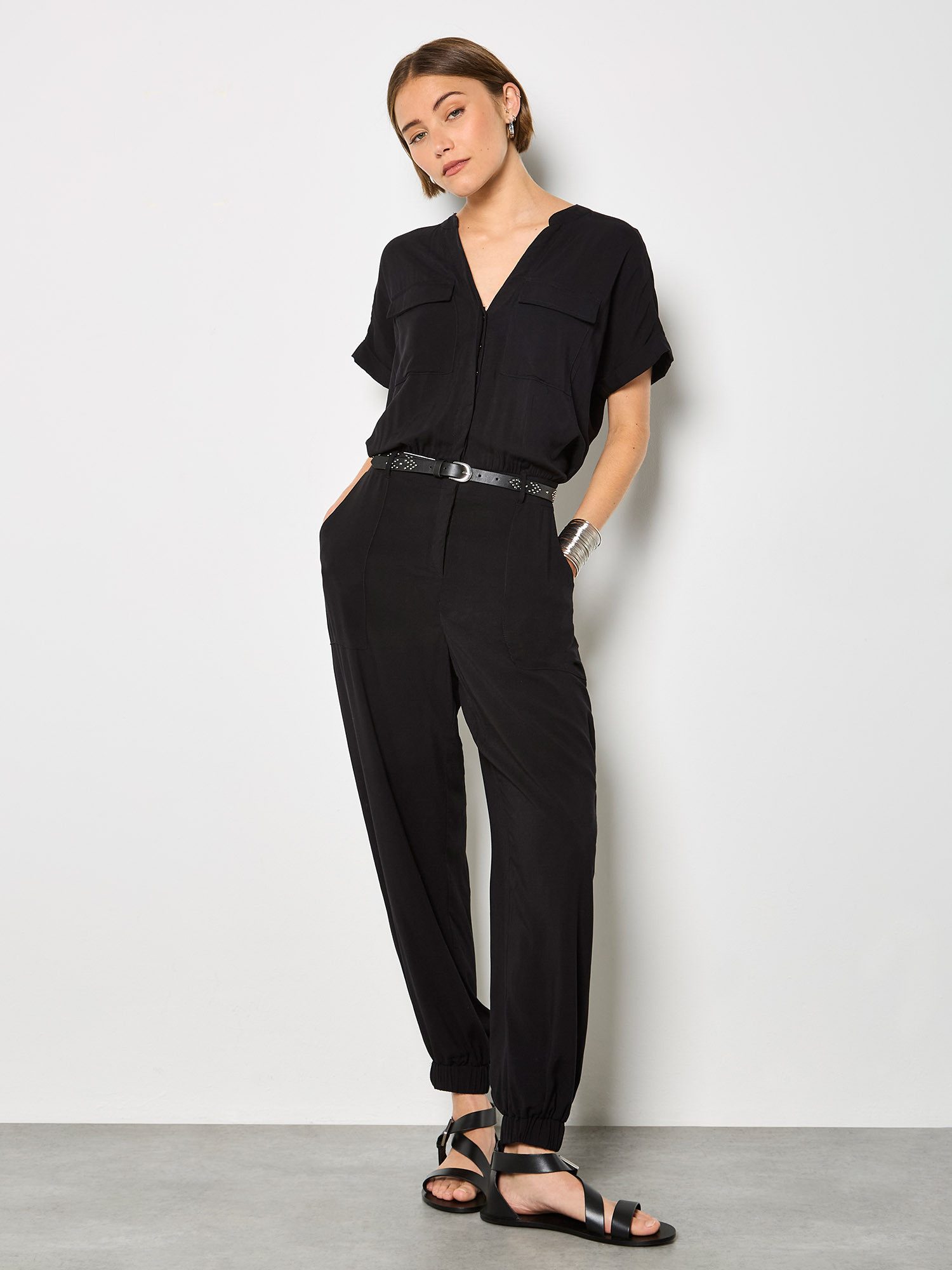 Apricot Jumpsuit Utility-Jumpsuit Einfarbig