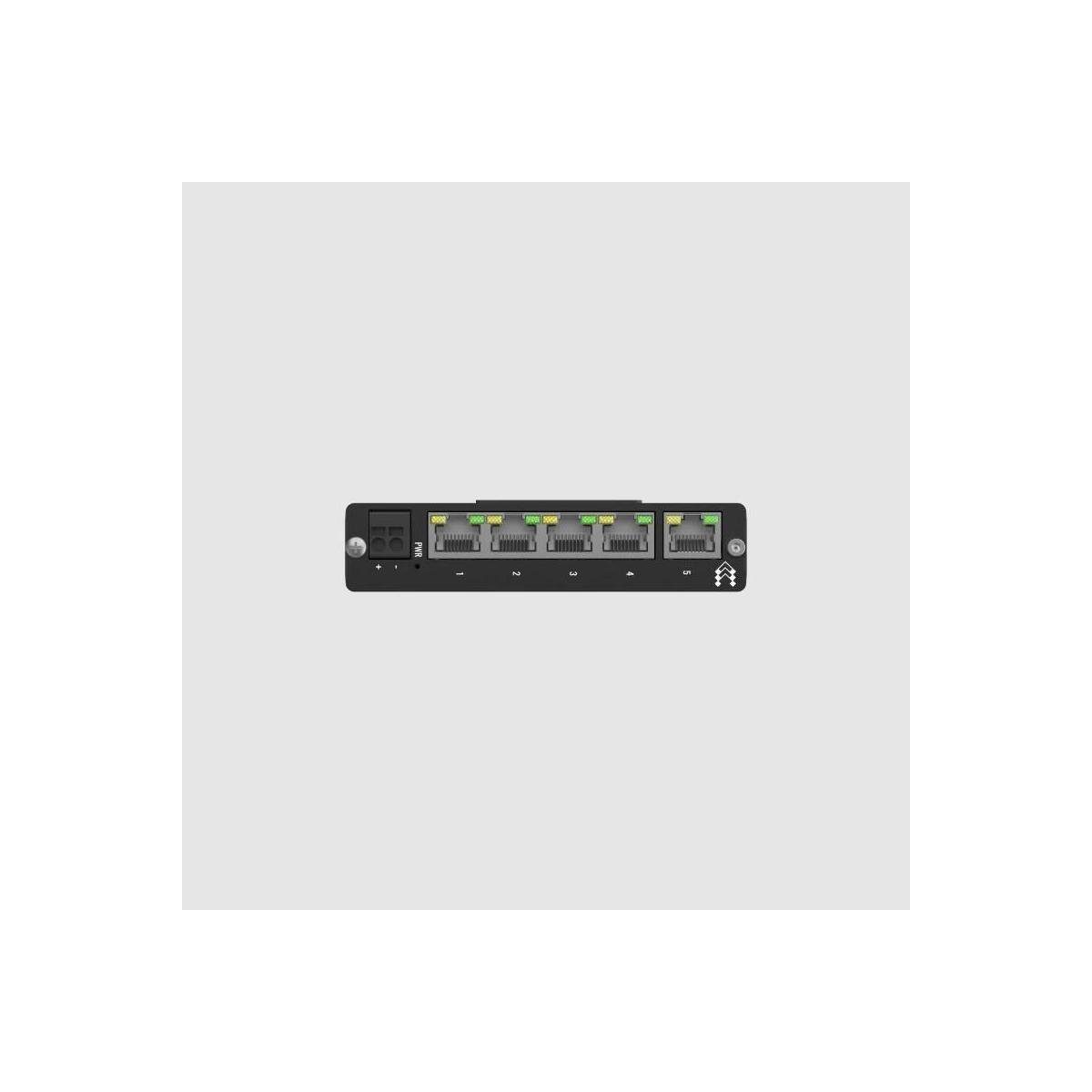 - DIN-Schienenhalterung Switch mit integrierter Teltonika TSW114 Netzwerk-Switch