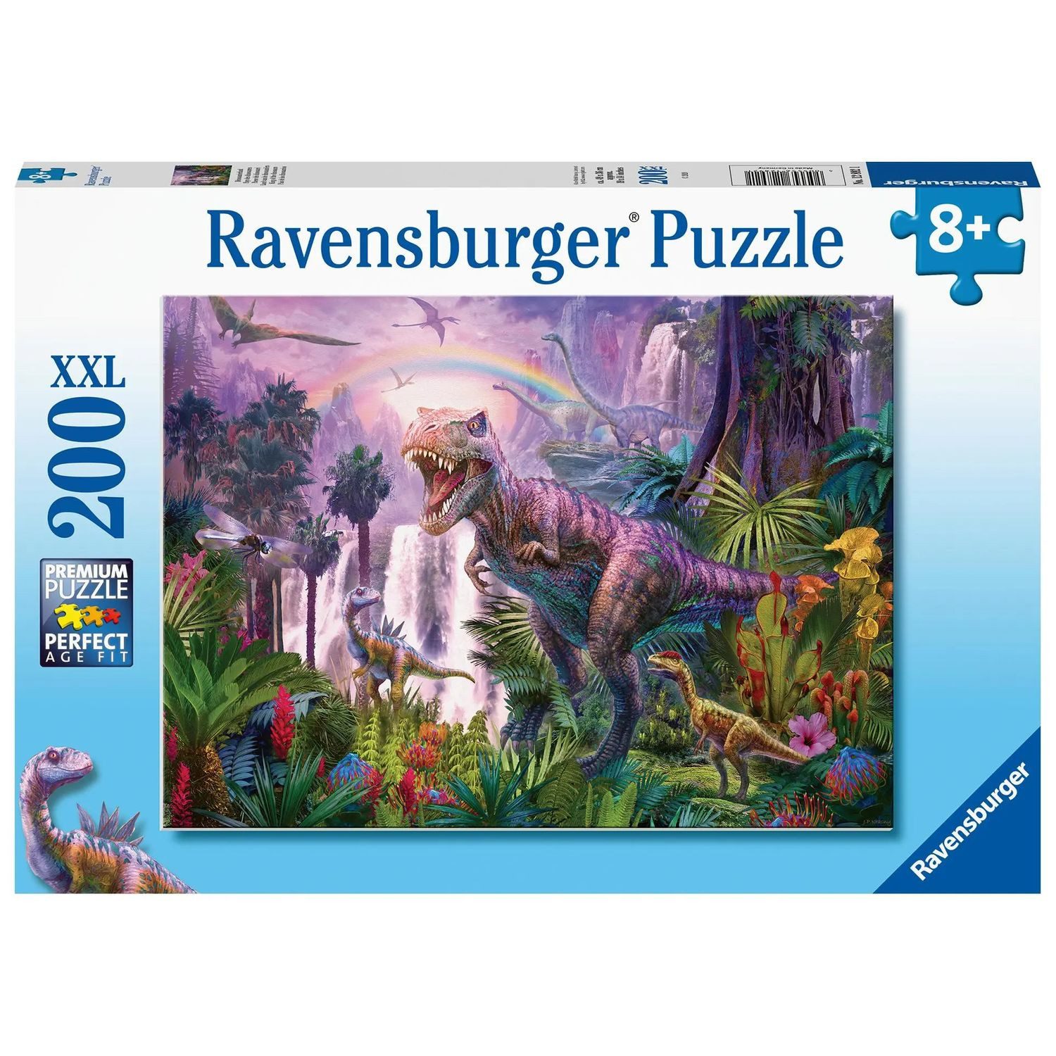 Ravensburger Puzzle Ravensburger Kinderpuzzle - 12892 Dinosaurierland - Dino-Puzzle für..., 200 Puzzleteile
