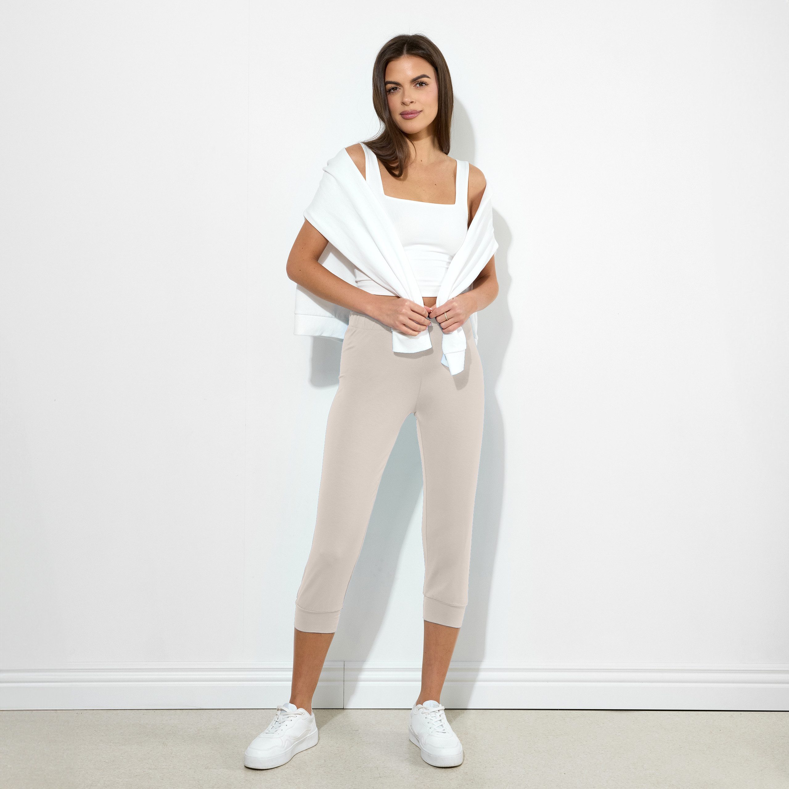 Merry Style Jogginghose Damen 3/4 Hose MS10-261 (1-tlg) elastischer Bund
