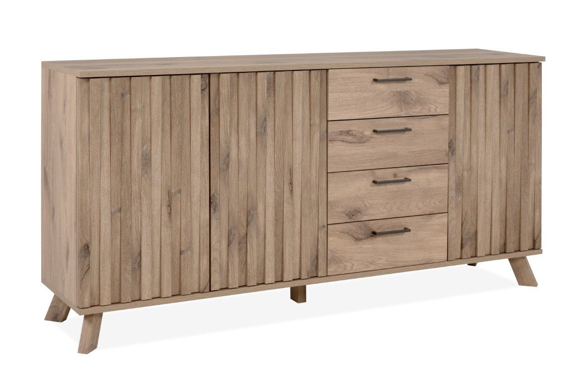 Sideboard Sideboard Wellington mit Schubkästen, mit 3D-Reliefoptik, Schwedenei