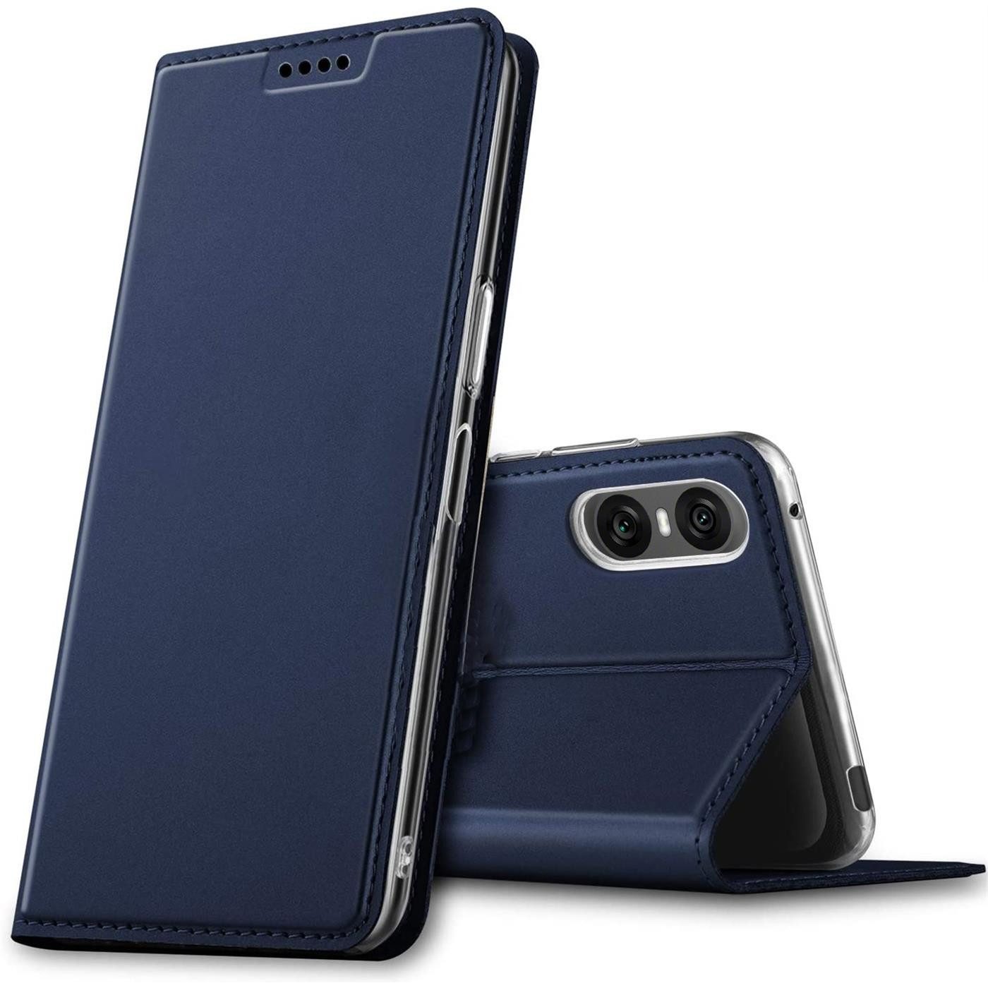 CoolGadget Handyhülle Magnet Case Handy Tasche für Sony Xperia 10 VI 6,1 Zoll, Hülle Klapphülle Slim Flip Cover für Xperia 10 VI 2024 Schutzhülle