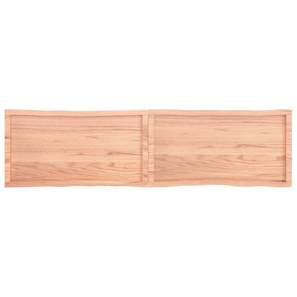Tischplatte St) 200x50x(2-6) cm Behandelt Baumkante furnicato (1 Massivholz