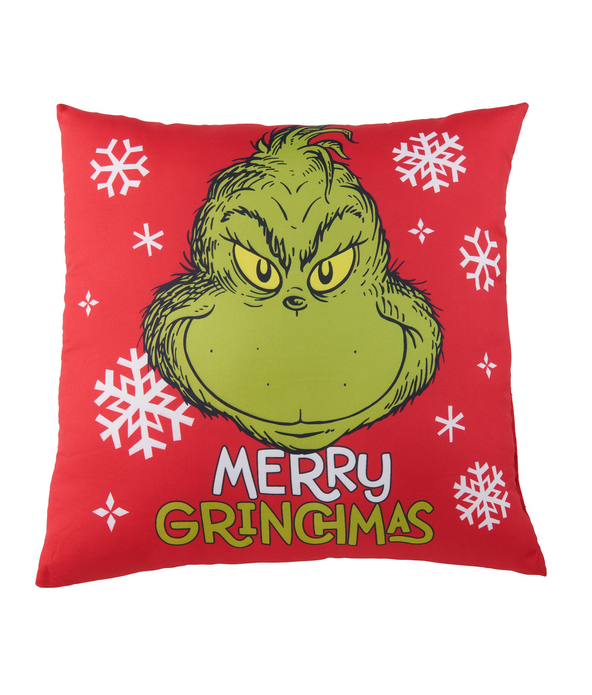 United Labels® Dekokissen The Grinch Kissen - Merry Grinchmas Plüsch Zierki günstig online kaufen