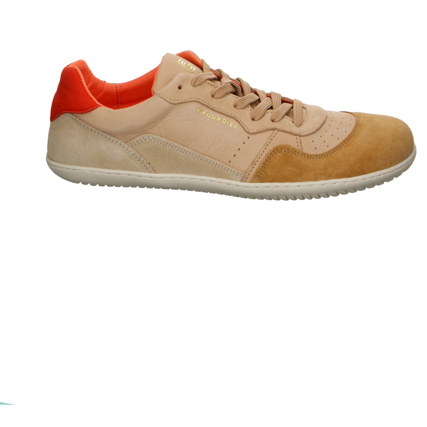 GROUNDIES 30 Nova Go1 Nubuk Schnürschuhe beige Schnürschuh