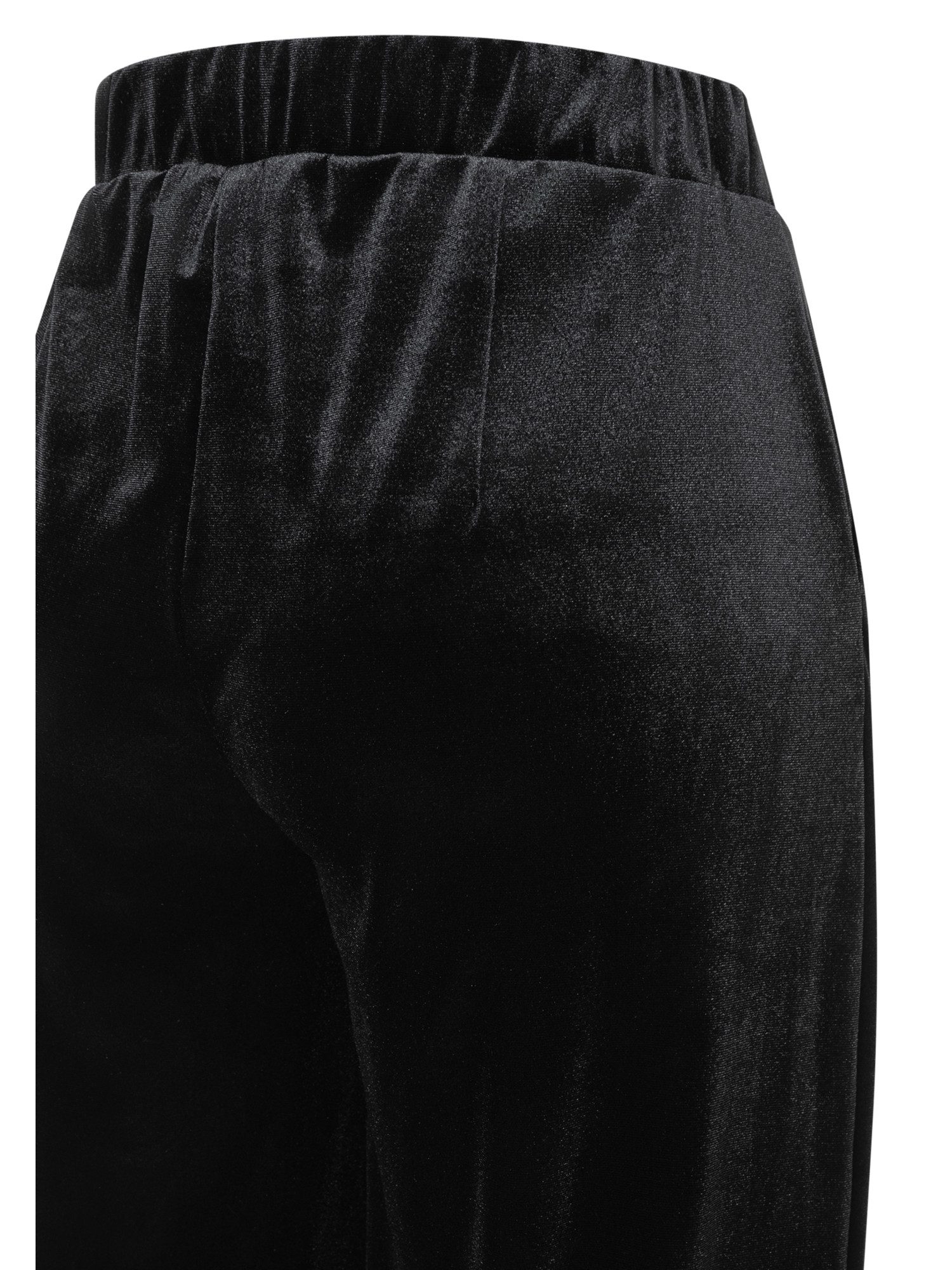 MORE&MORE Stoffhose edle, luxeriöse, weite Samthose