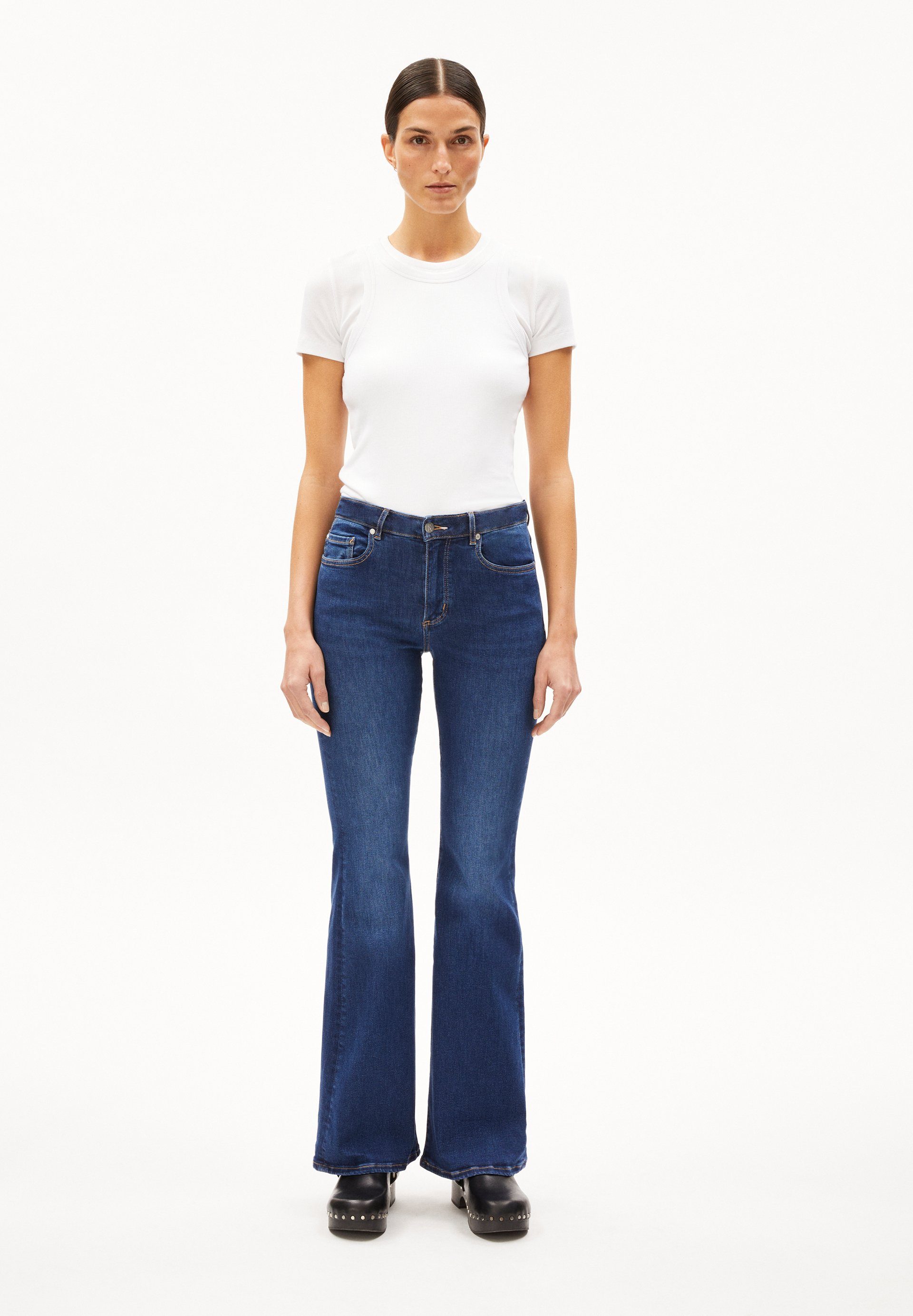 Armedangels Straight-Jeans ANAMAA X STRETCH Damen (1-tlg)