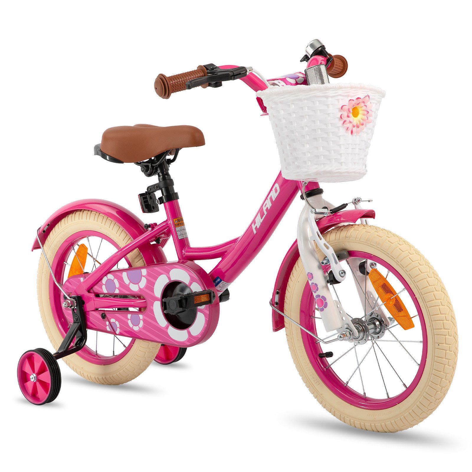  HILAND Kinderfahrrad Petal 12/14/16 Zoll Mädchenfahrrad, Kinderfahrrad Illustration 