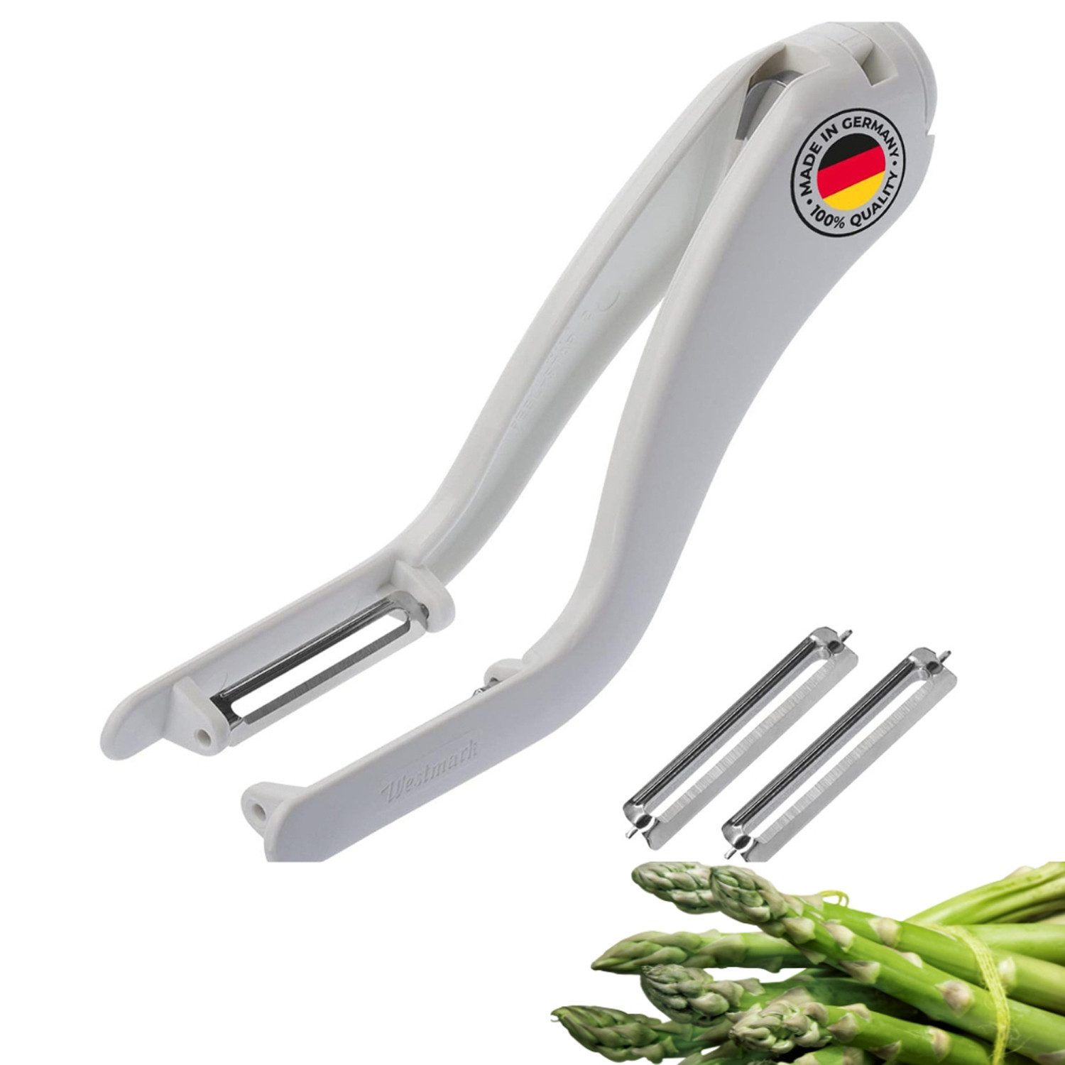 WESTMARK Sparschäler »Peel-Star KS« + 2 Ersatzklingen, Gemüse-/Doppelschäler, inkl. 2 Ersatzklingen, spülmaschinengeeignet, 5 Jahre Garantie