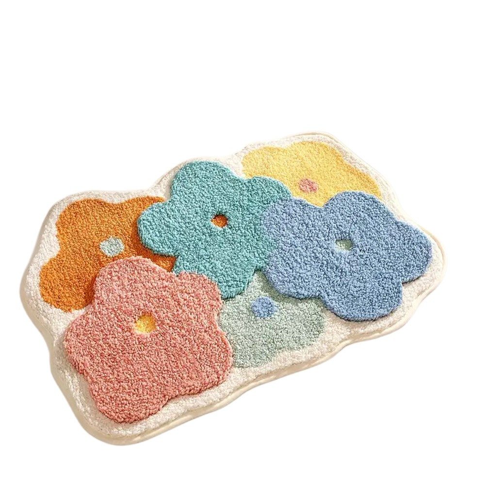 Coonoor Badematte Fußmatte Badezimmer Blumenbadteppich Türmatte günstig online kaufen