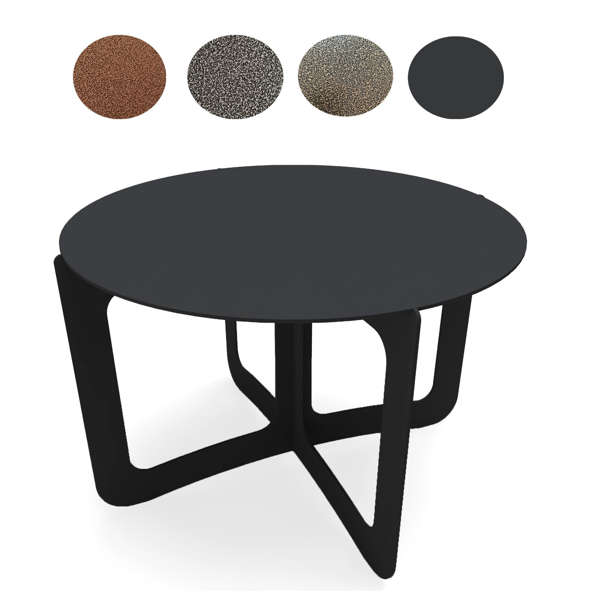 tuning-art Beistelltisch Solaro Wohnzimmertisch Metall pulverbeschichtet Couchtisch