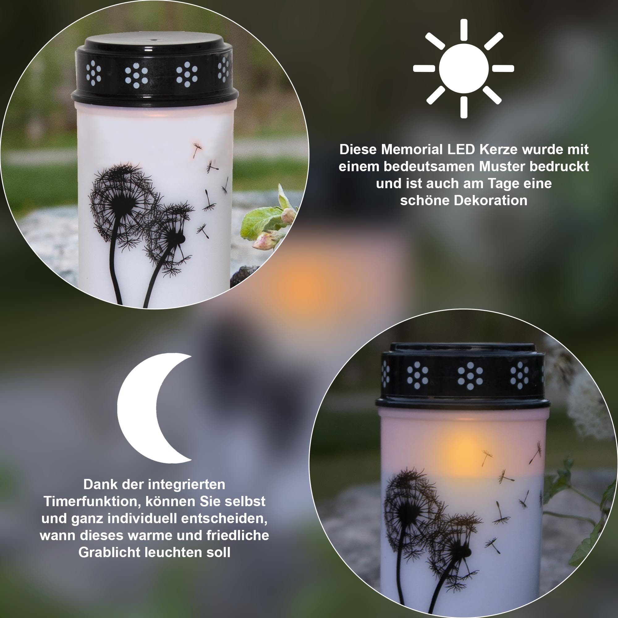 STAR TRADING LED-Kerze Dandelion (1-tlg) – Bild 4 von 5
