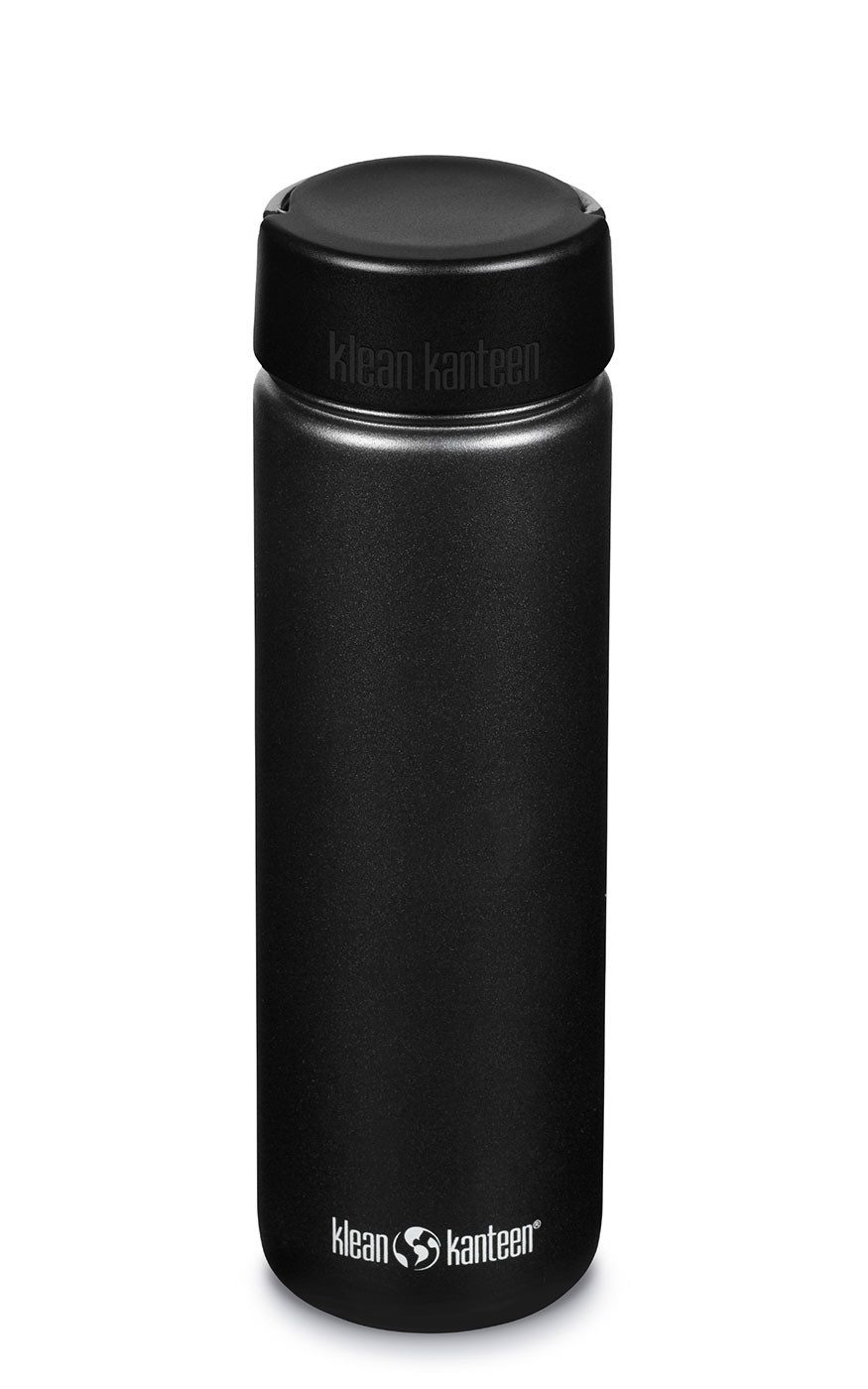 Klean Kanteen Trinkflasche Klean Kanteen Edelstahl Wide 800ml Wide Loop Cap black schwarz