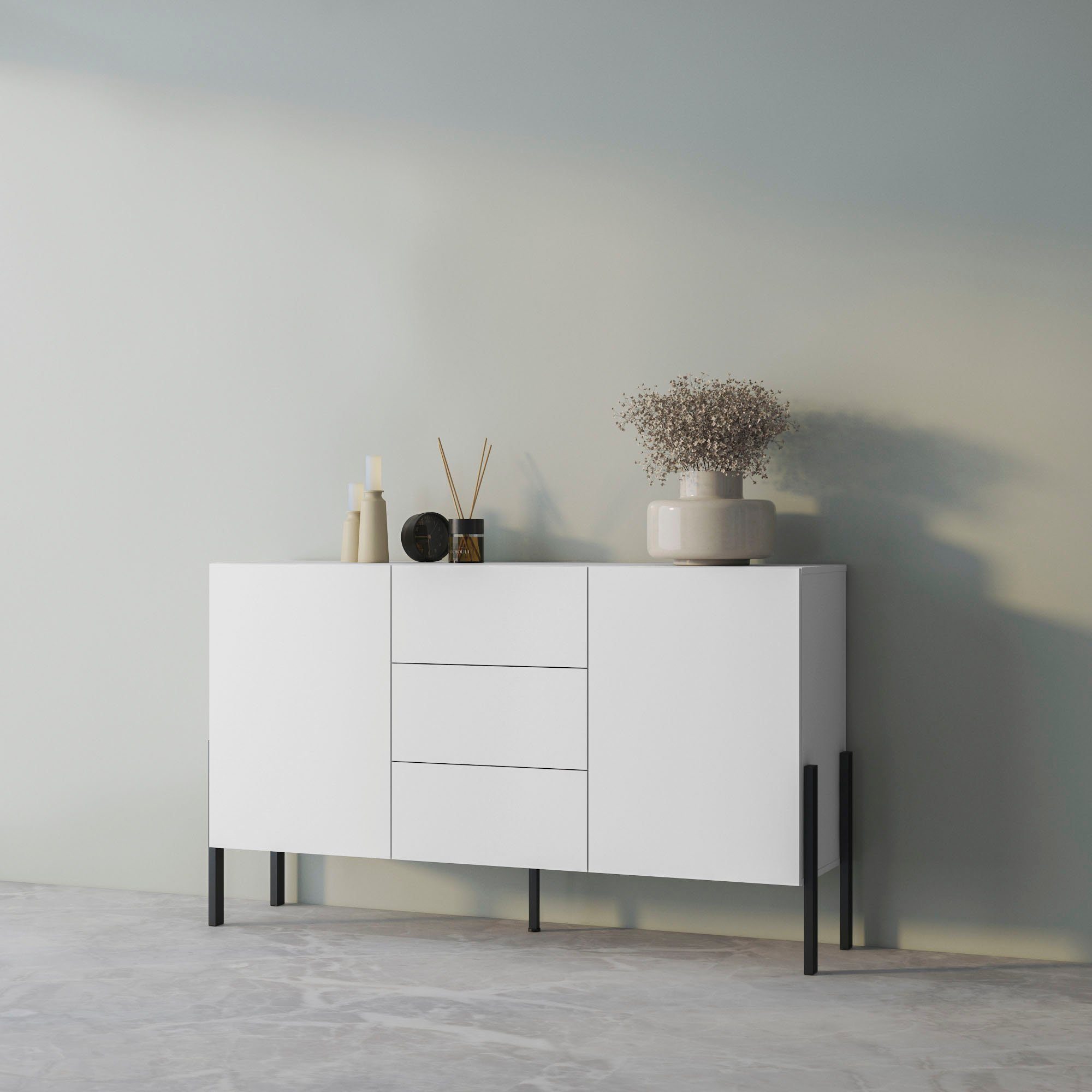 INOSIGN Sideboard Jukon, Breite 150 bzw.180 cm, moderne grifflose Kommode, günstig online kaufen