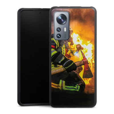 DeinDesign Handyhülle Feuerwehr Feuer Lebensretter Volunteer Firefighter, Xiaomi 12 5G Organic Case Bio Hülle Nachhaltige Handyhülle