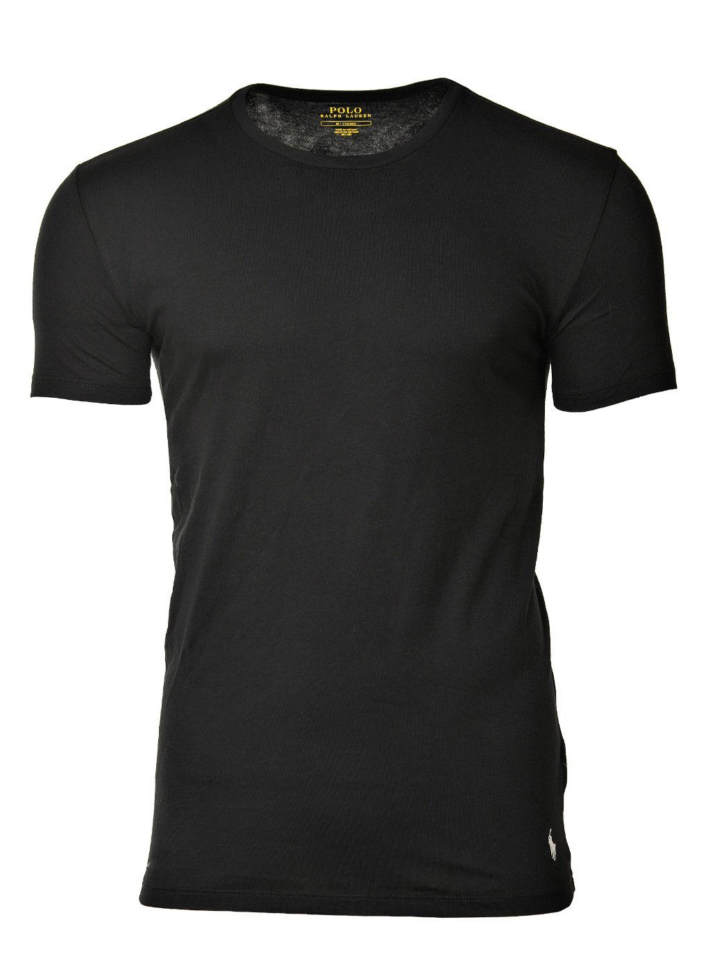 T-Shirts, schwarz/weiß/grau T-Shirt Halbarm 3er Rundhals, Ralph Pack Lauren Herren Polo