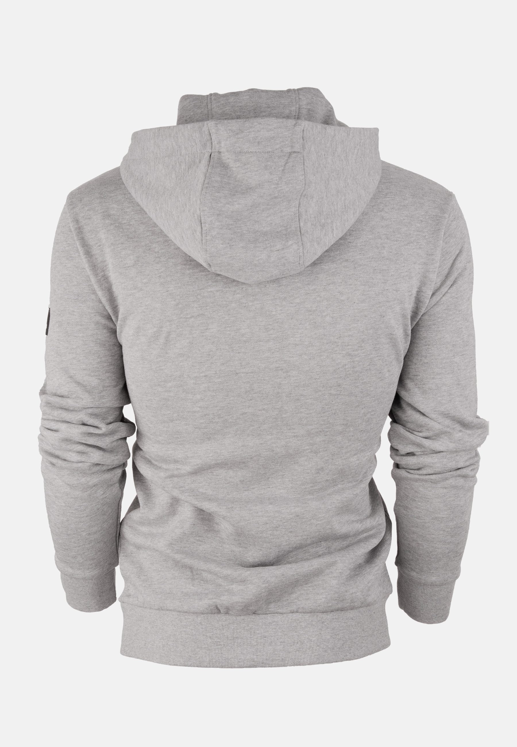 FORSBERG Sweatshirt Zip-Hoodie mit Frottee Logo günstig online kaufen