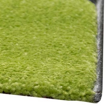 Teppich Teppich mit geschwungenen Linien, grün grau& weiß, Teppich-Traum, rechteckig