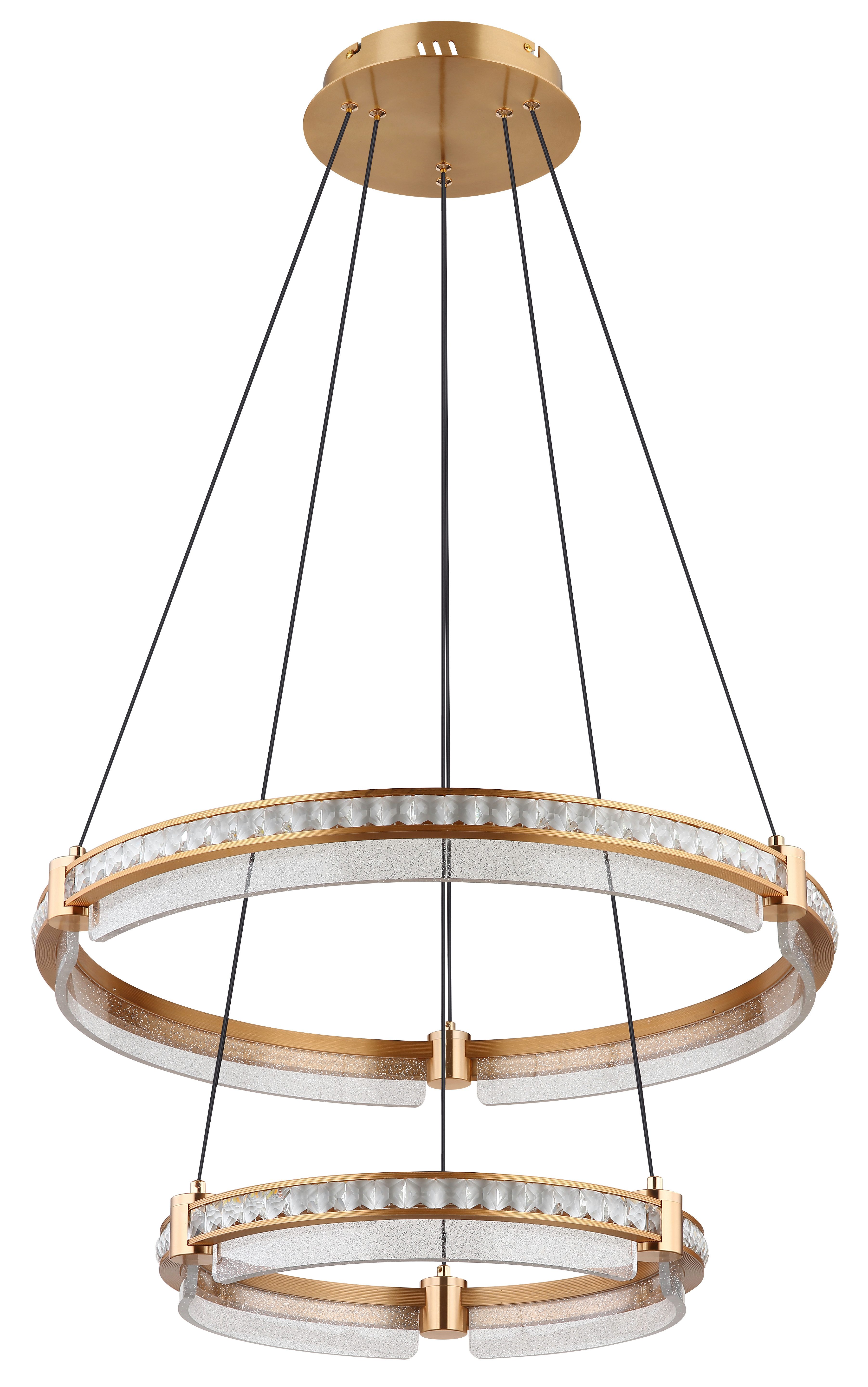 GLOBO LIGHTING LED Pendelleuchte BLONDIE, Dimmfunktion, Memoryfunktion, Nachtlichtfunktion, mehrere Helligkeitsstufen, LED fest integriert, Hängelampe/Hängeleuchte/Wohnzimmer/Esstisch/elegant