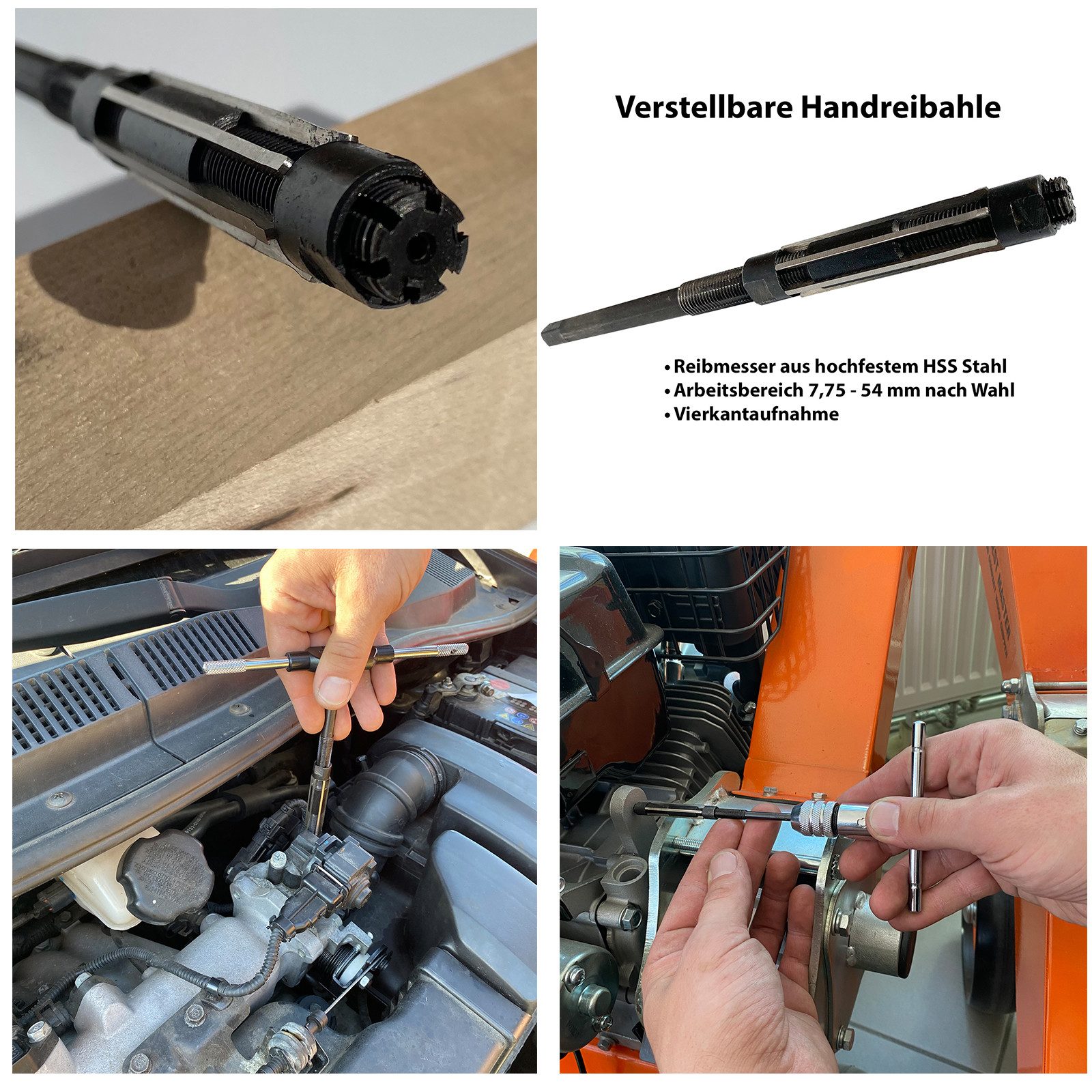 ECI Tools Feile ECI Tools Verstellbare Handreibahle HSS Ø 8.5 - 9.25 mm, (1 Stück) – Bild 4 von 5
