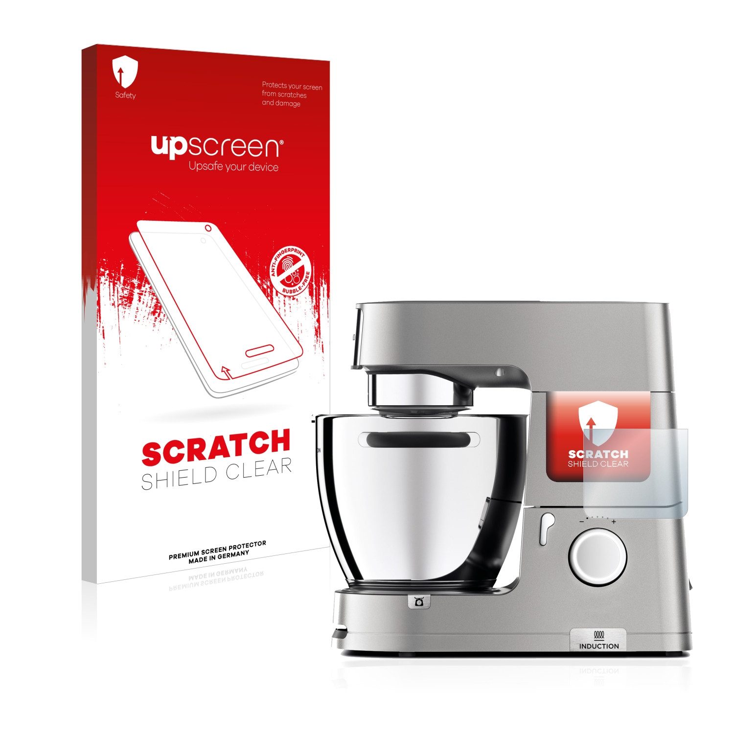 upscreen Schutzfolie für Kenwood KCL 95 cooking chef XL., Displayschutzfolie, Folie klar Anti-Scratch Anti-Fingerprint