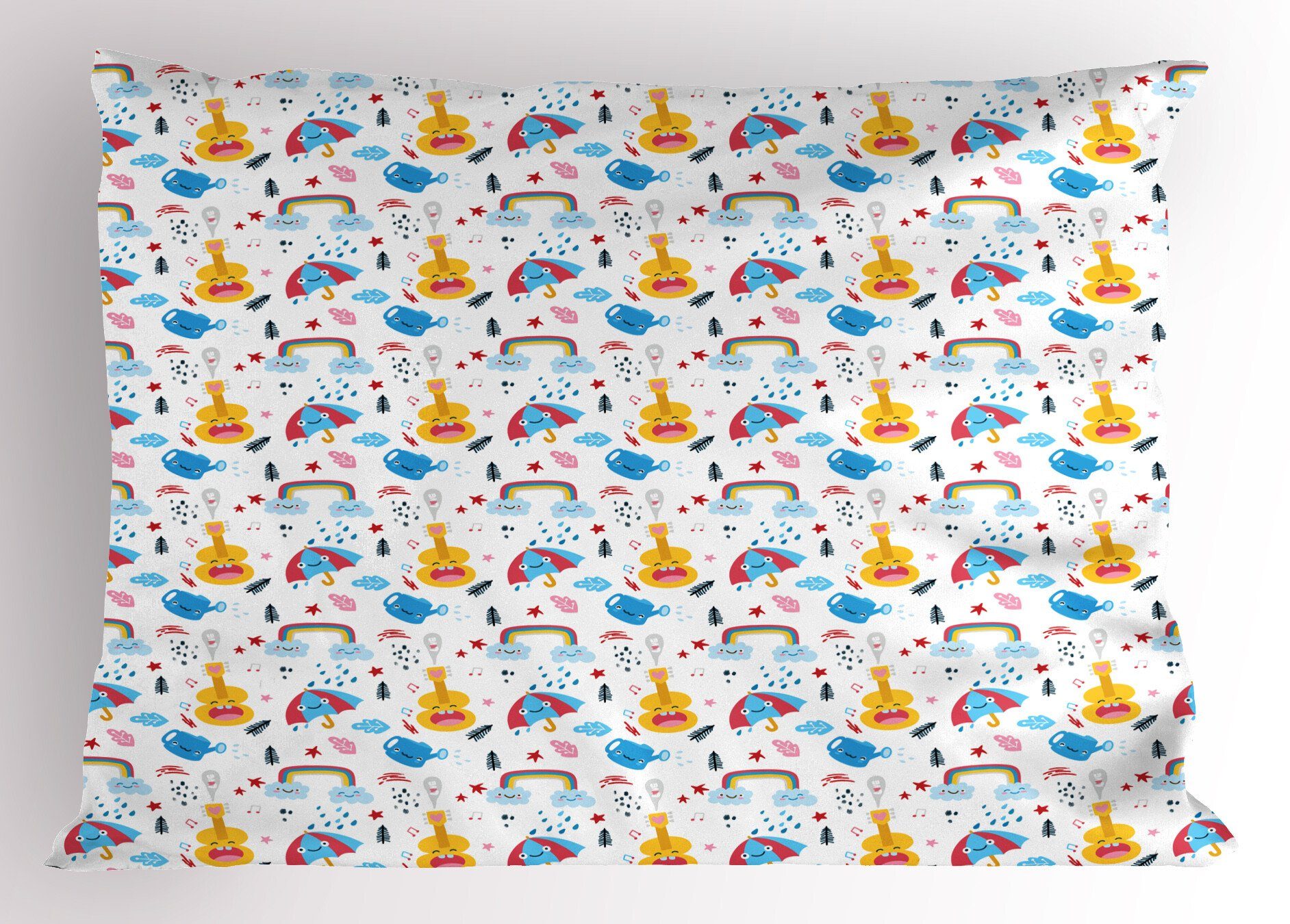 Nursery Stück), Kopfkissenbezug, Abakuhaus Size Gedruckter Graphics Standard Dekorativer Kindergarten Kissenbezüge Fun Theme (1