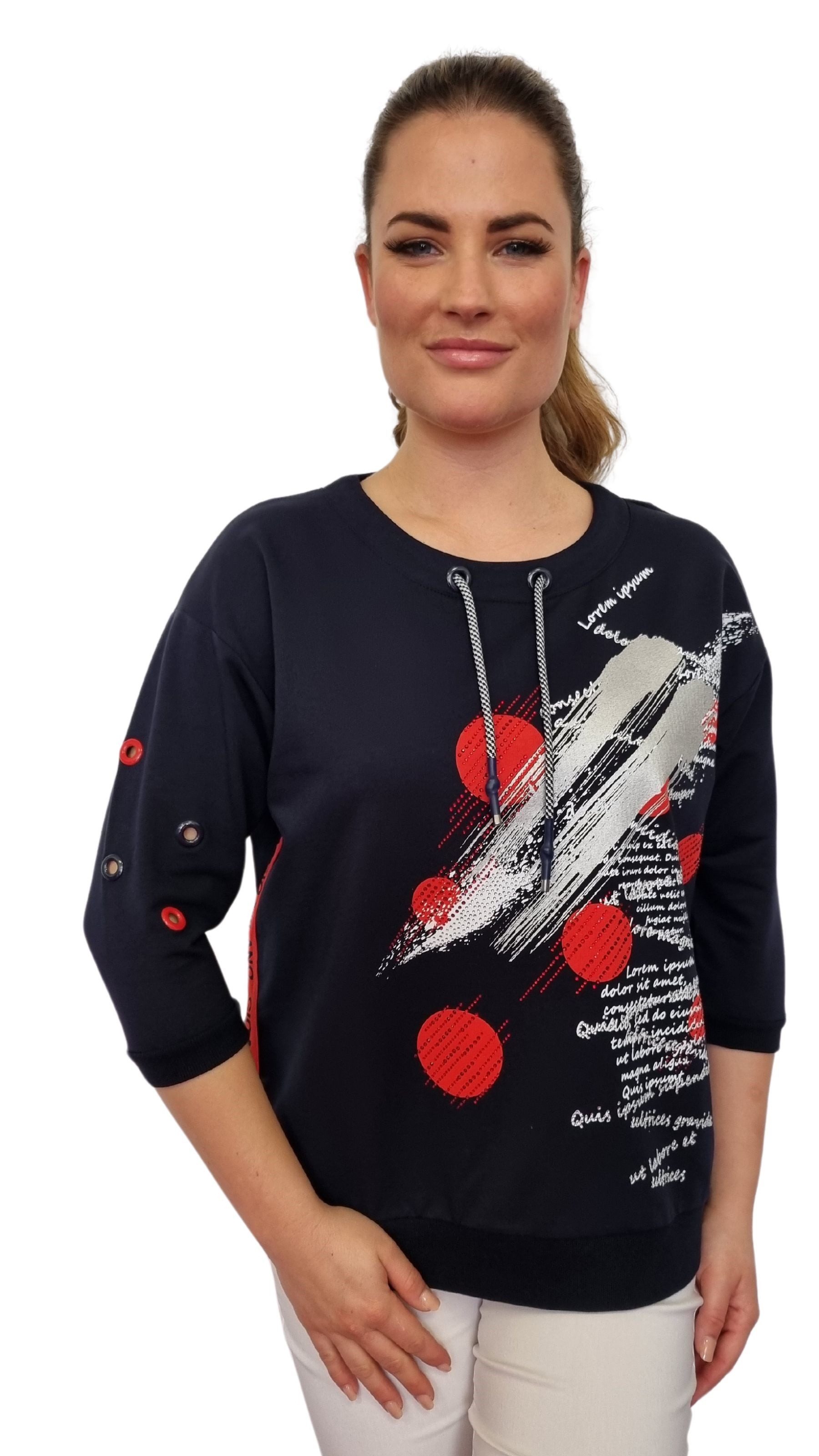 Gio Milano Sweatshirt modisch, mit 3/4-Arm günstig online kaufen