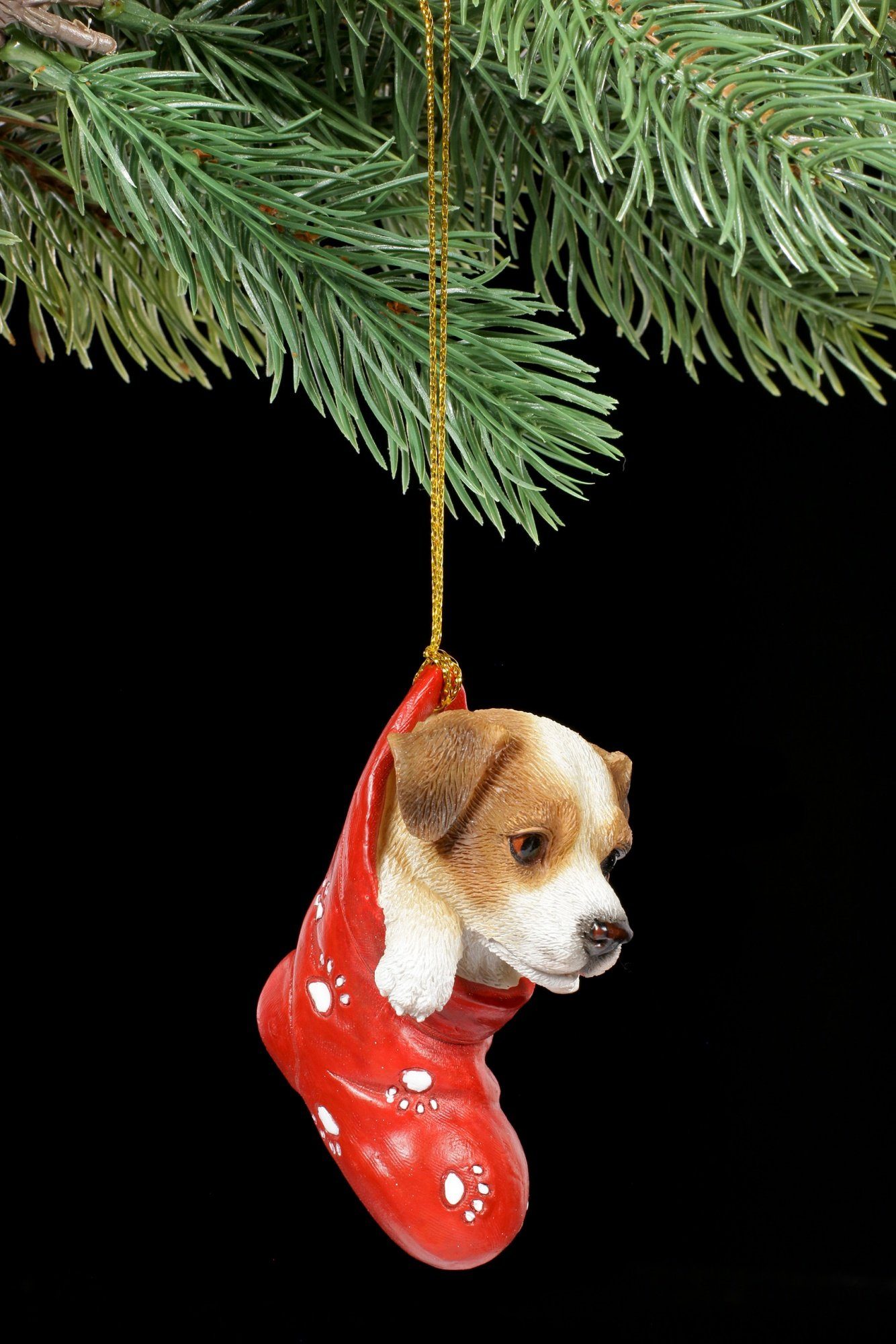 zum aufhängen Christbaumschmuck Weihnachten Kugel Hund 4 