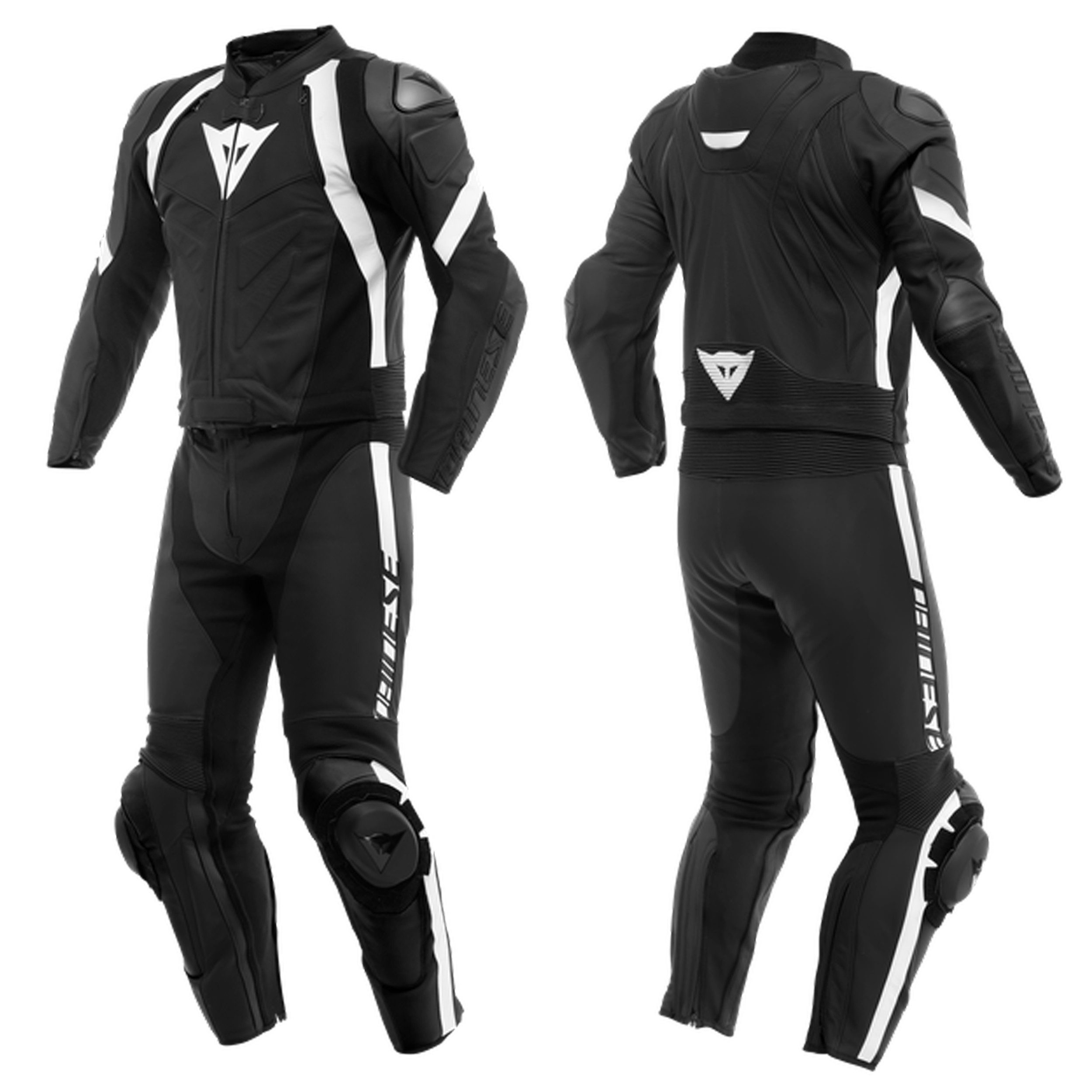 Dainese Motorradkombi Dainese Lederkombi Herren 2-tlg. Avro 4 S/T Schwarz Matt - Weiß 116