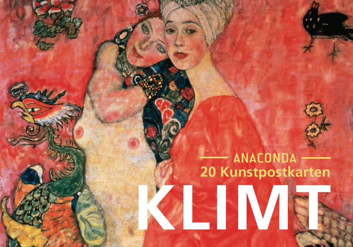 Anaconda Verlag Postkarte Postkarten-Set Gustav Klimt: 18 Kunstpostkarten aus hochwertigem Ka