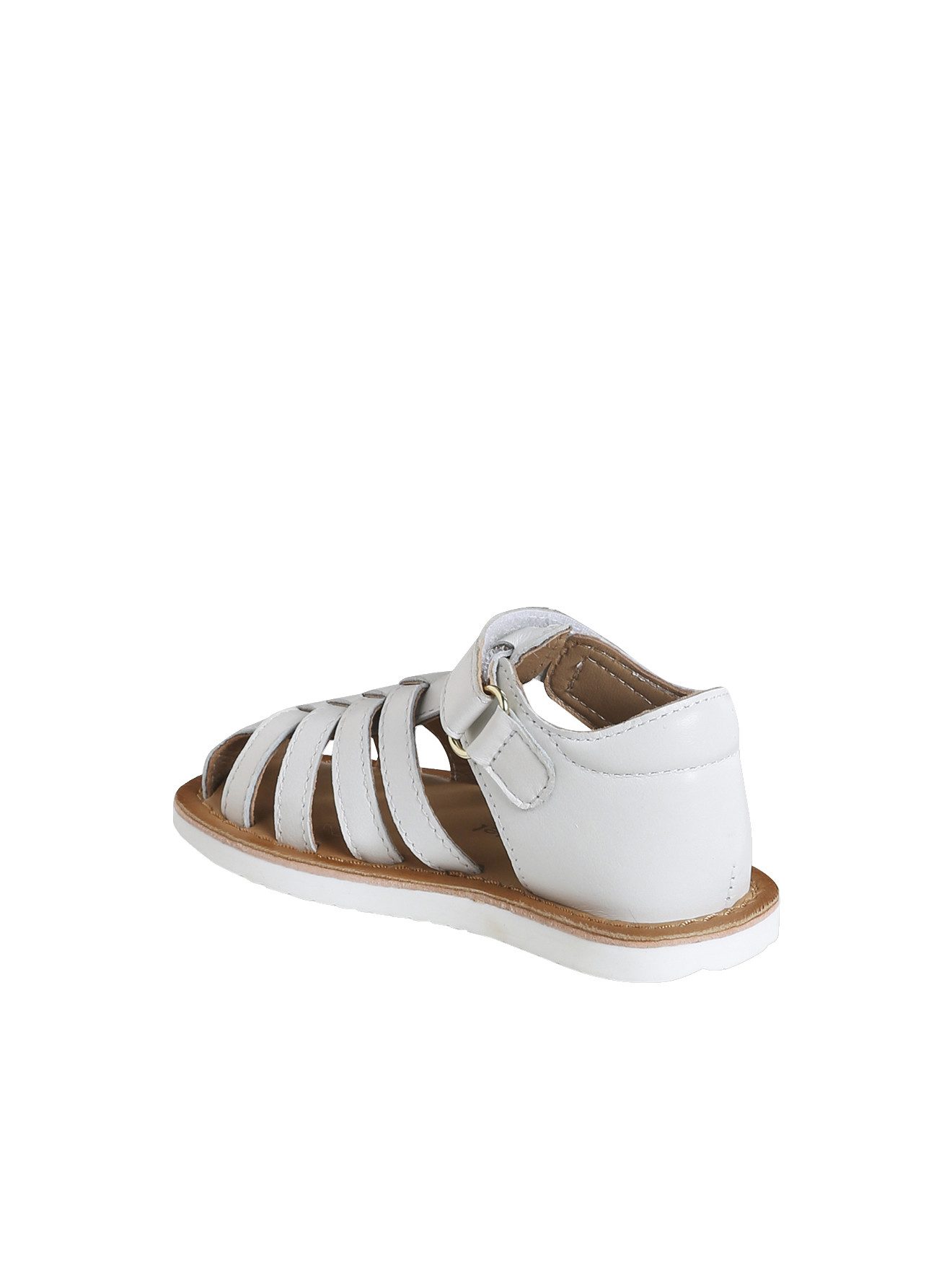 vertbaudet Geschlossene Baby Klett-Sandalen aus Leder Sandale