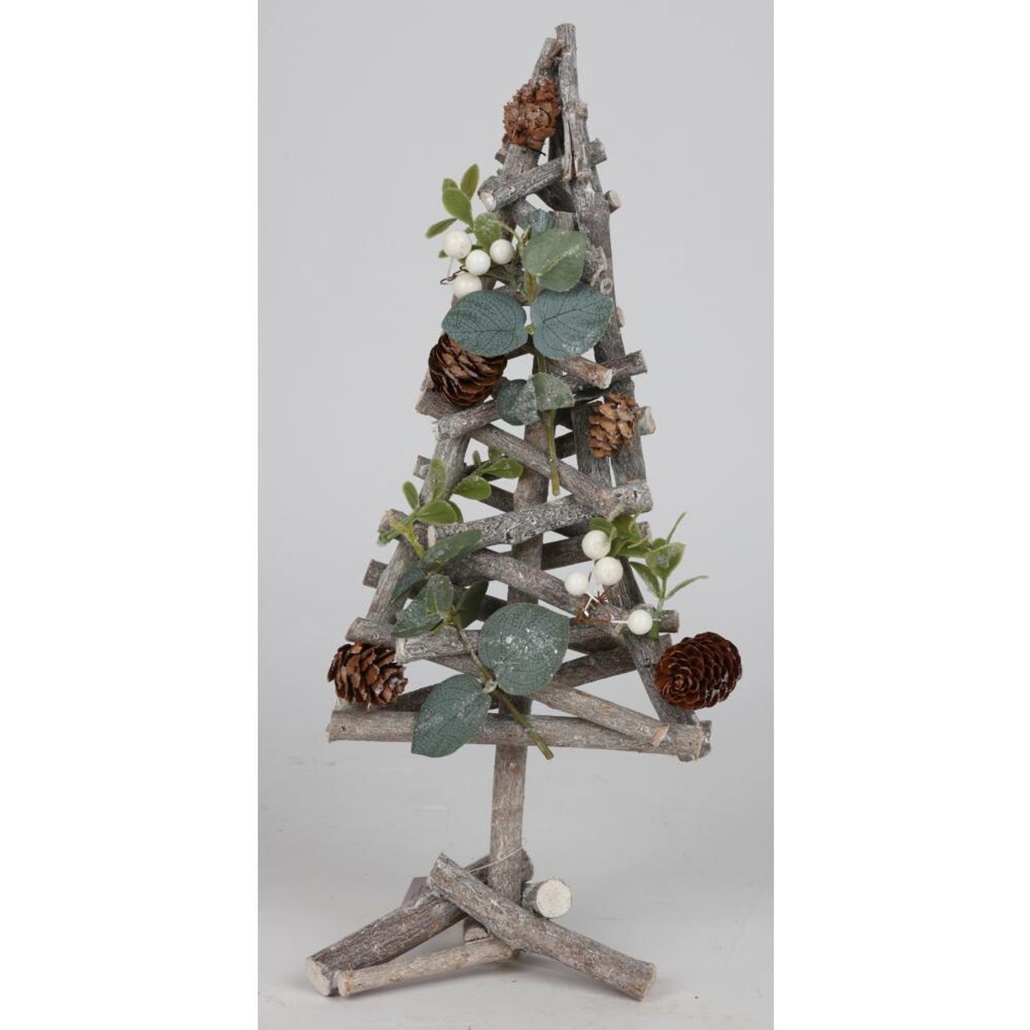 Dekoration BURI aus 8x Dekofigur Deko Ambiente Ästen wohn Advent Baum mit Weihnachten